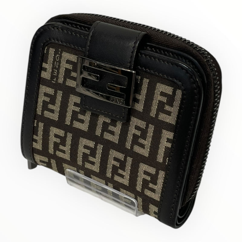 FENDI/Bifold Wallet/Monogram/Cotton/MLT/