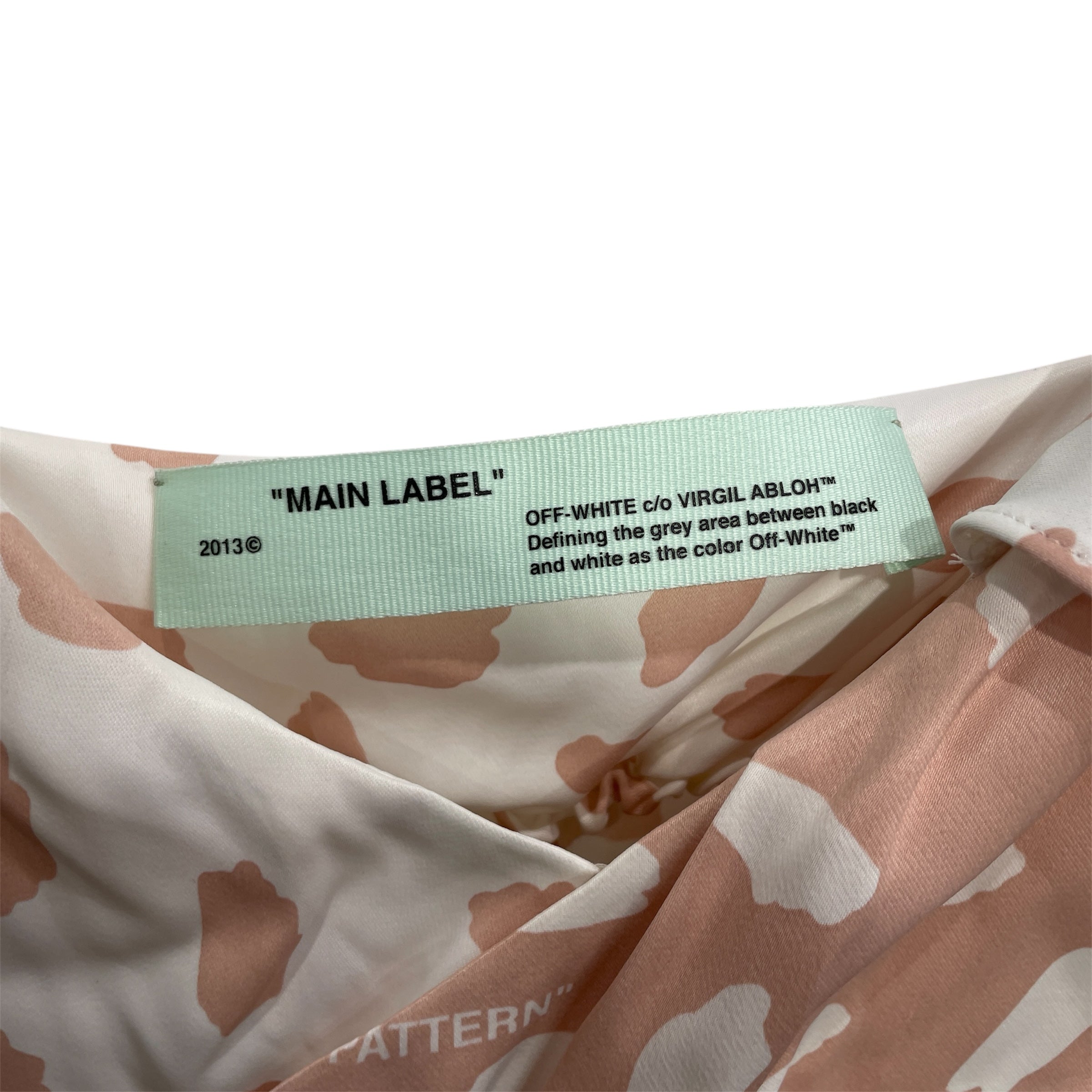 OFF-WHITE/SL Dress/XS/All Over Print/Polyester/BEG/BEG/WHT POLKA DOT "PATTERN" view 3