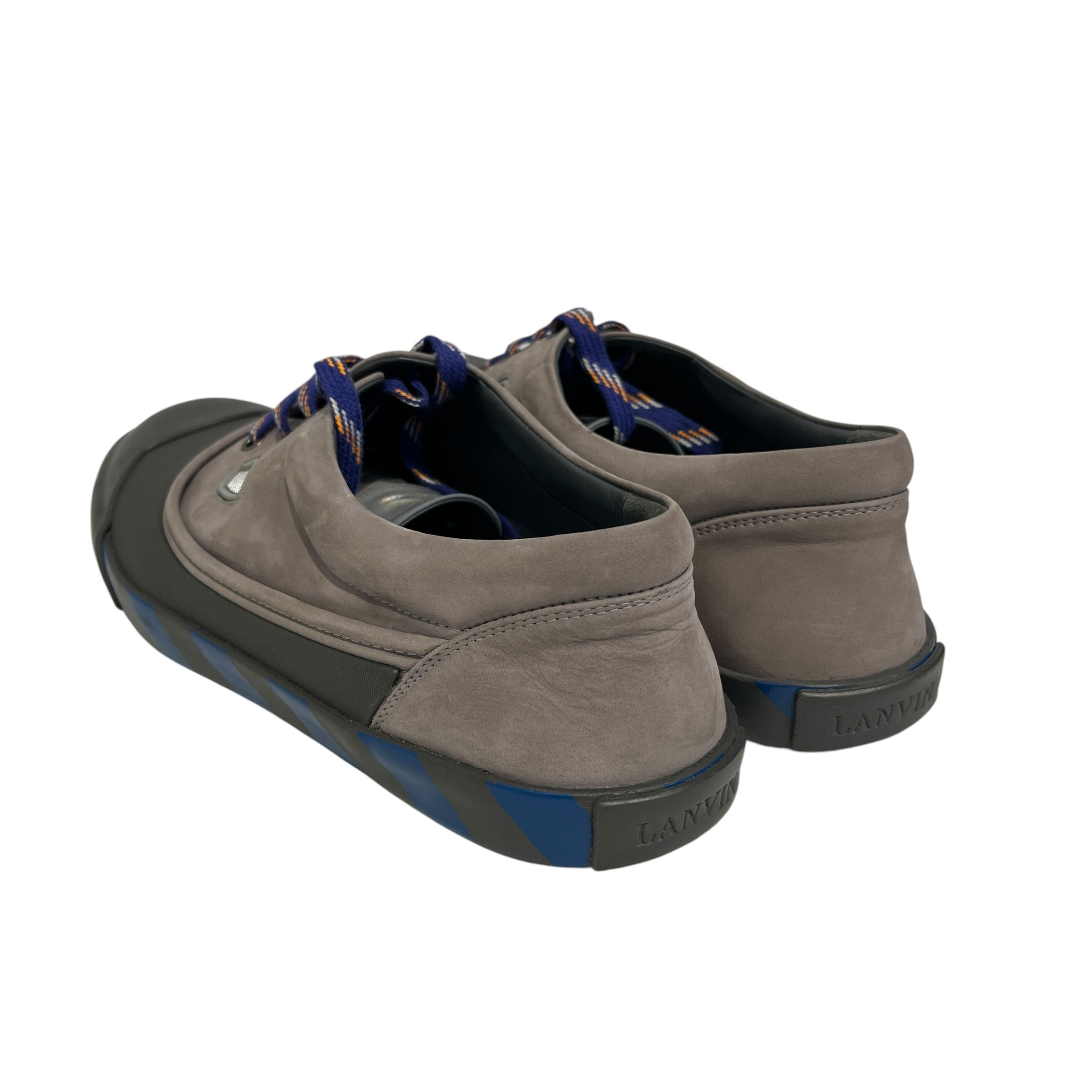 LANVIN/Low-Sneakers/US 10/Suede/GRY/striped midsole view 2