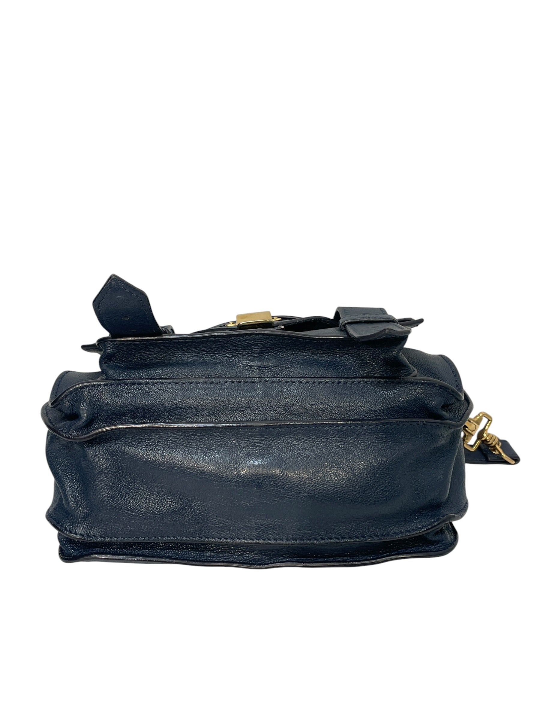 PROENZA SCHOULER/Cross Body Bag/Leather/NVY/ps1 satchel view 4