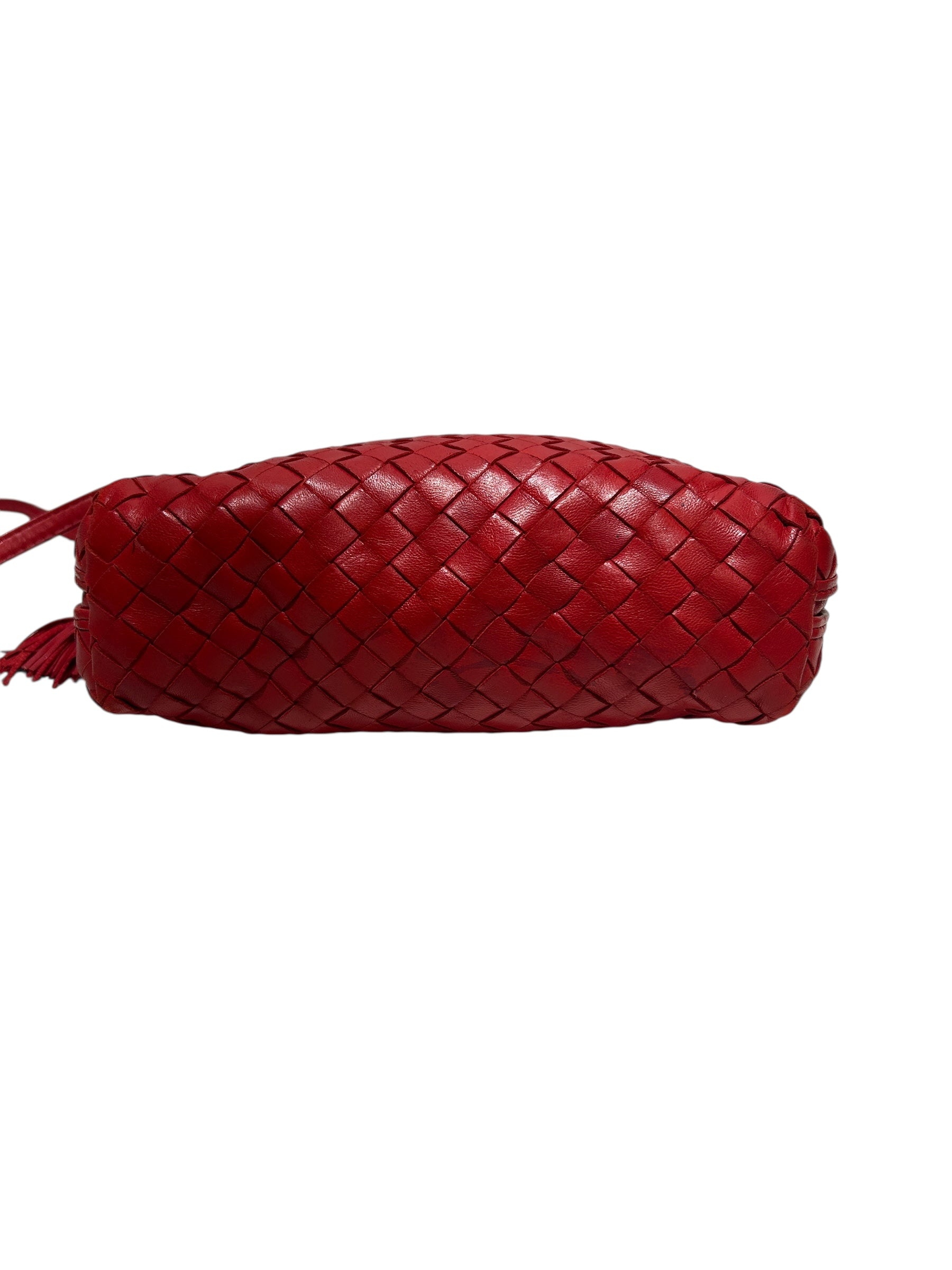 BOTTEGA VENETA/Bag/Leather/RED/WOVEN RED CROSSBODY view 5