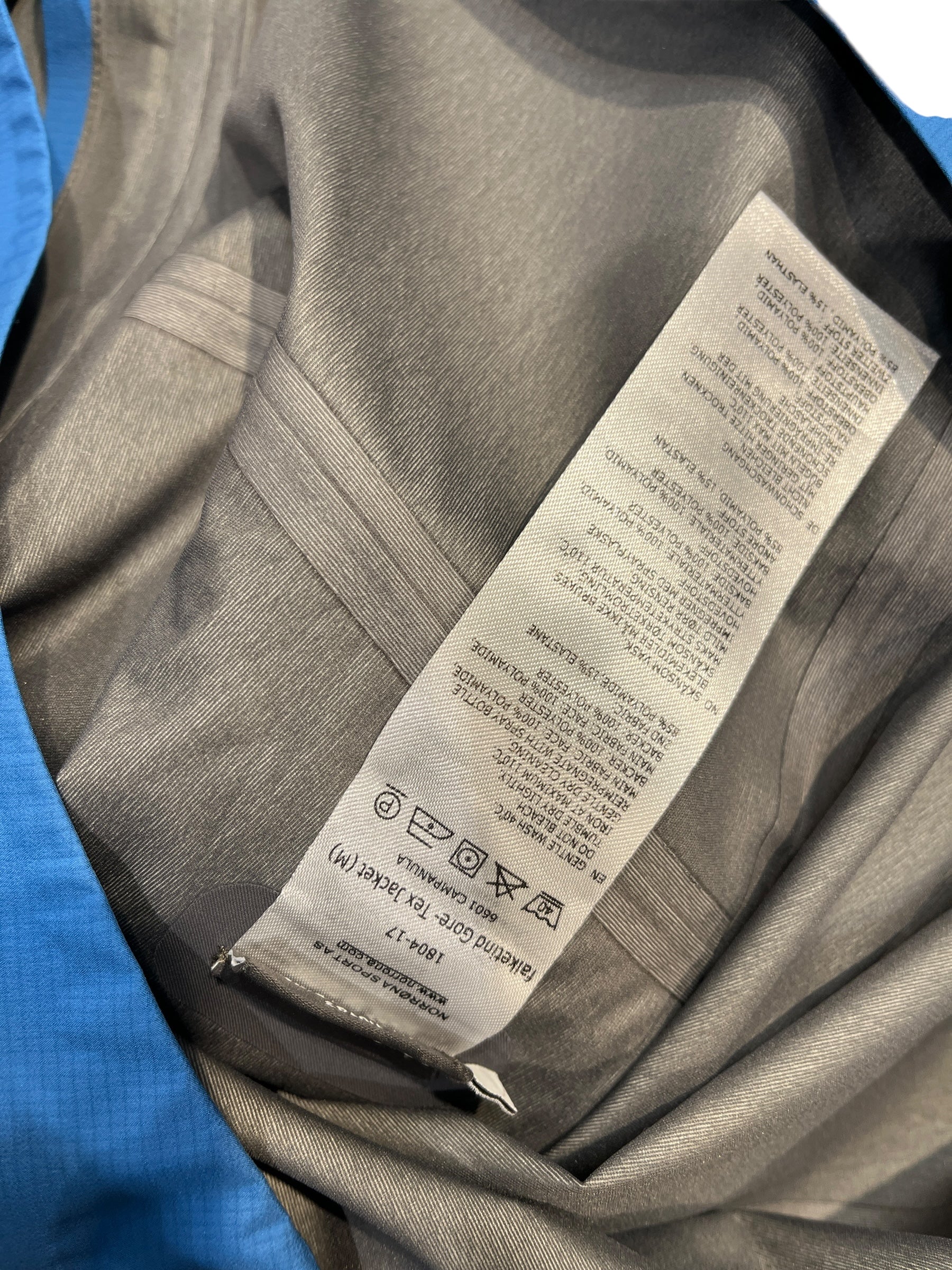 NORRONA/Windbreaker/S/Polyester/BLU/Animal Pattern/ view 3
