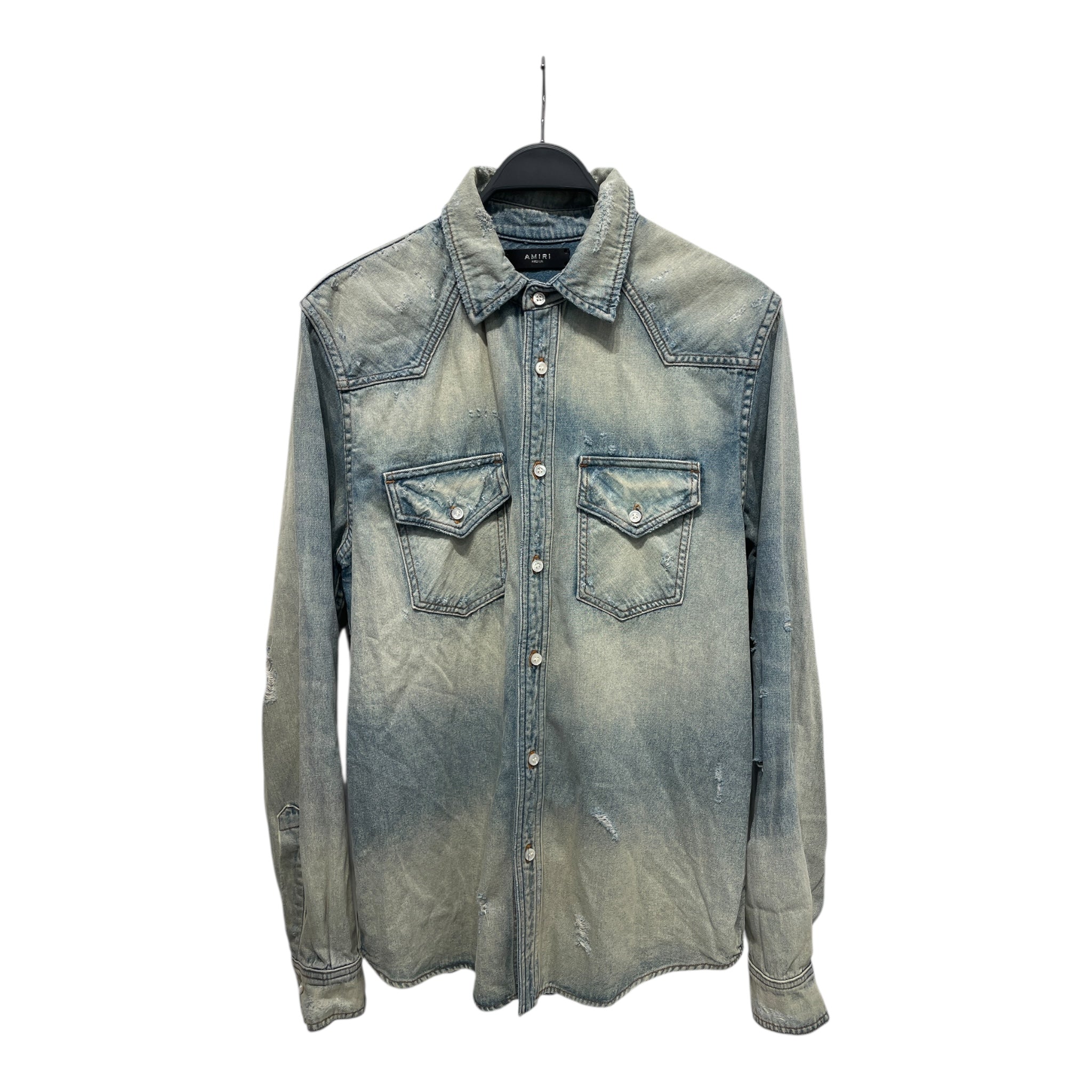 AMIRI/LS Shirt/M/Denim/BLU/ view 1