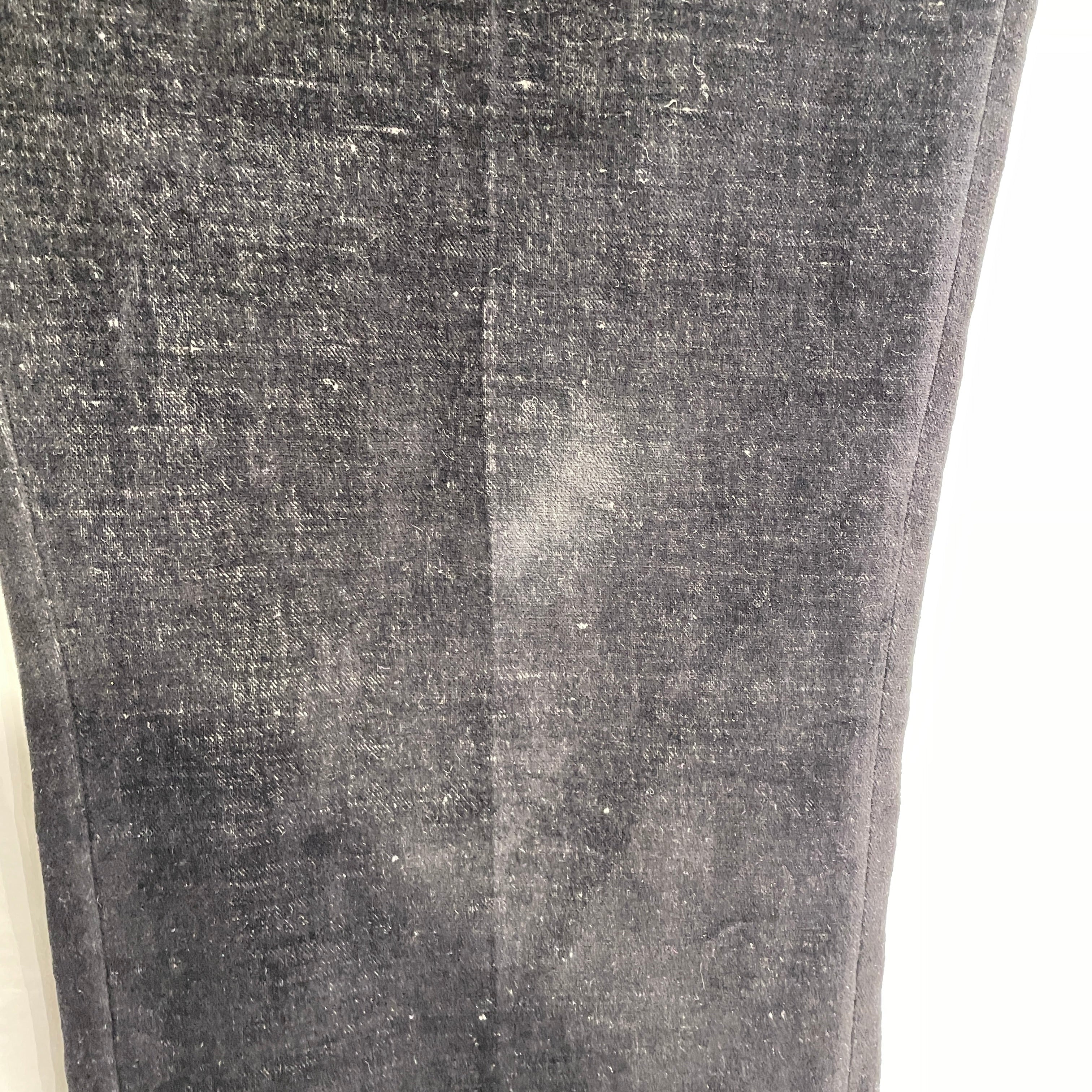 Rick Owens/Cropped Pants/10/Velour/BLK/LARRY FW19 TROUSER view 6