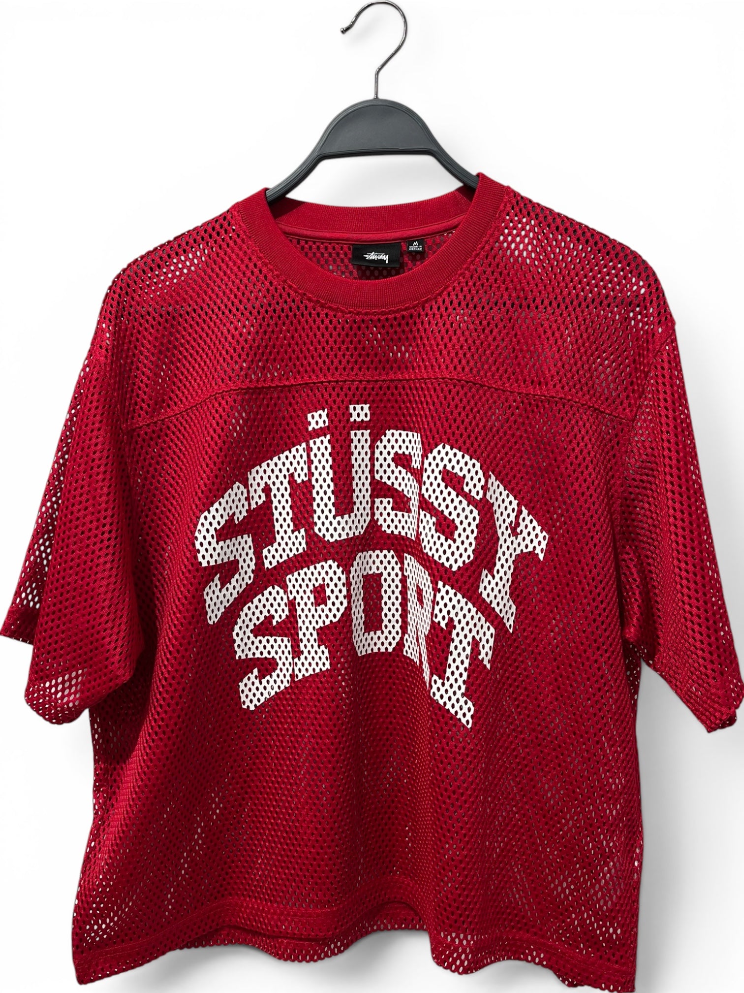 STUSSY/T-Shirt/M/Polyester/RED/SPORT JERSEY view 1