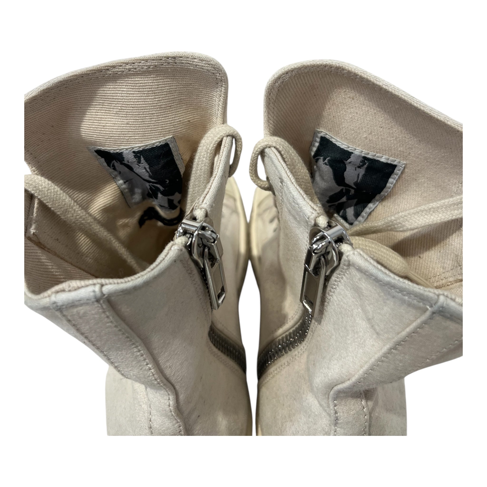 RICK OWENS DRKSHDW/Hi-Sneakers/US 5.5/CRM/HIGHTOP RAMONES view 3