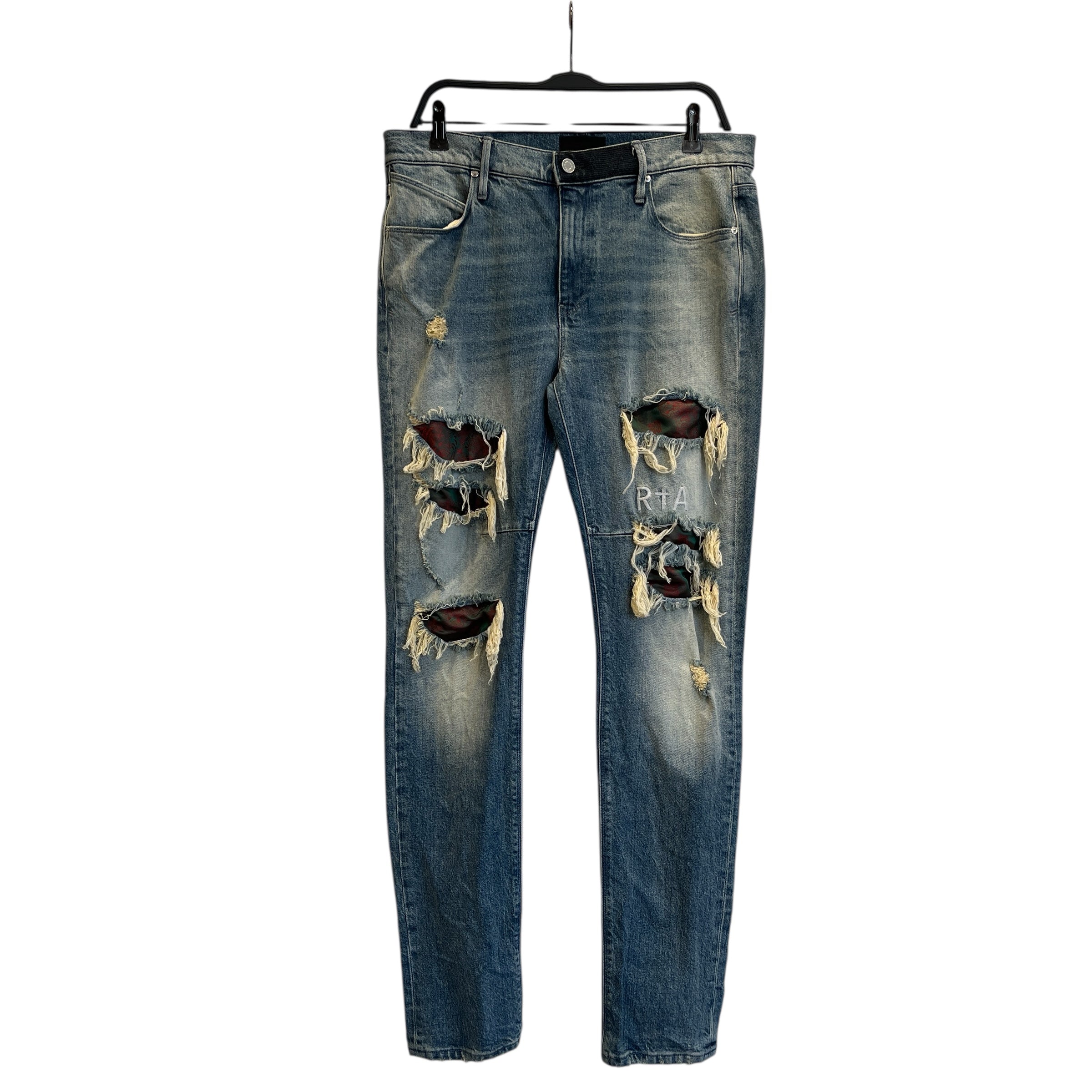 RtA/Skinny Pants/33/Denim/BLU/Bandanna RIpped Jeans view 1