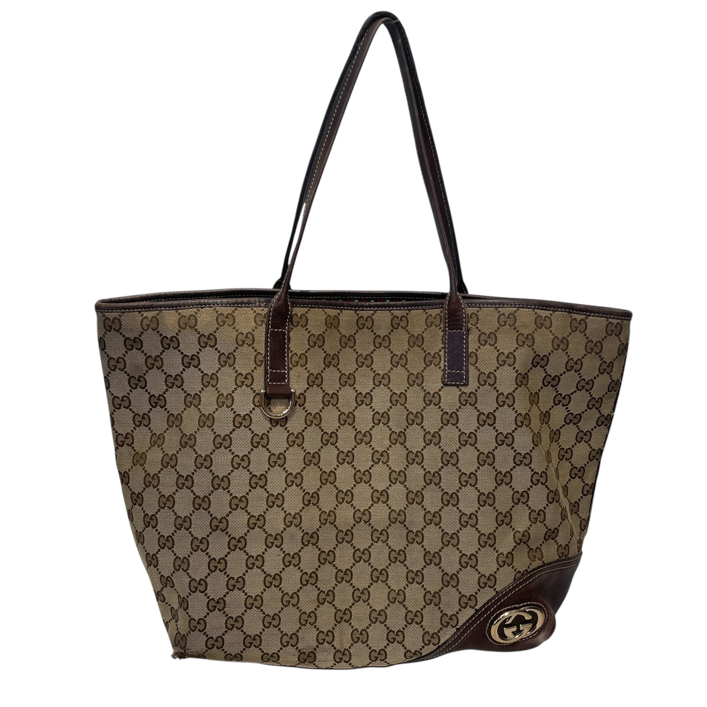 GUCCI/Bag/Monogram/Cotton/BRW/GG CANVAS BRITT view 1