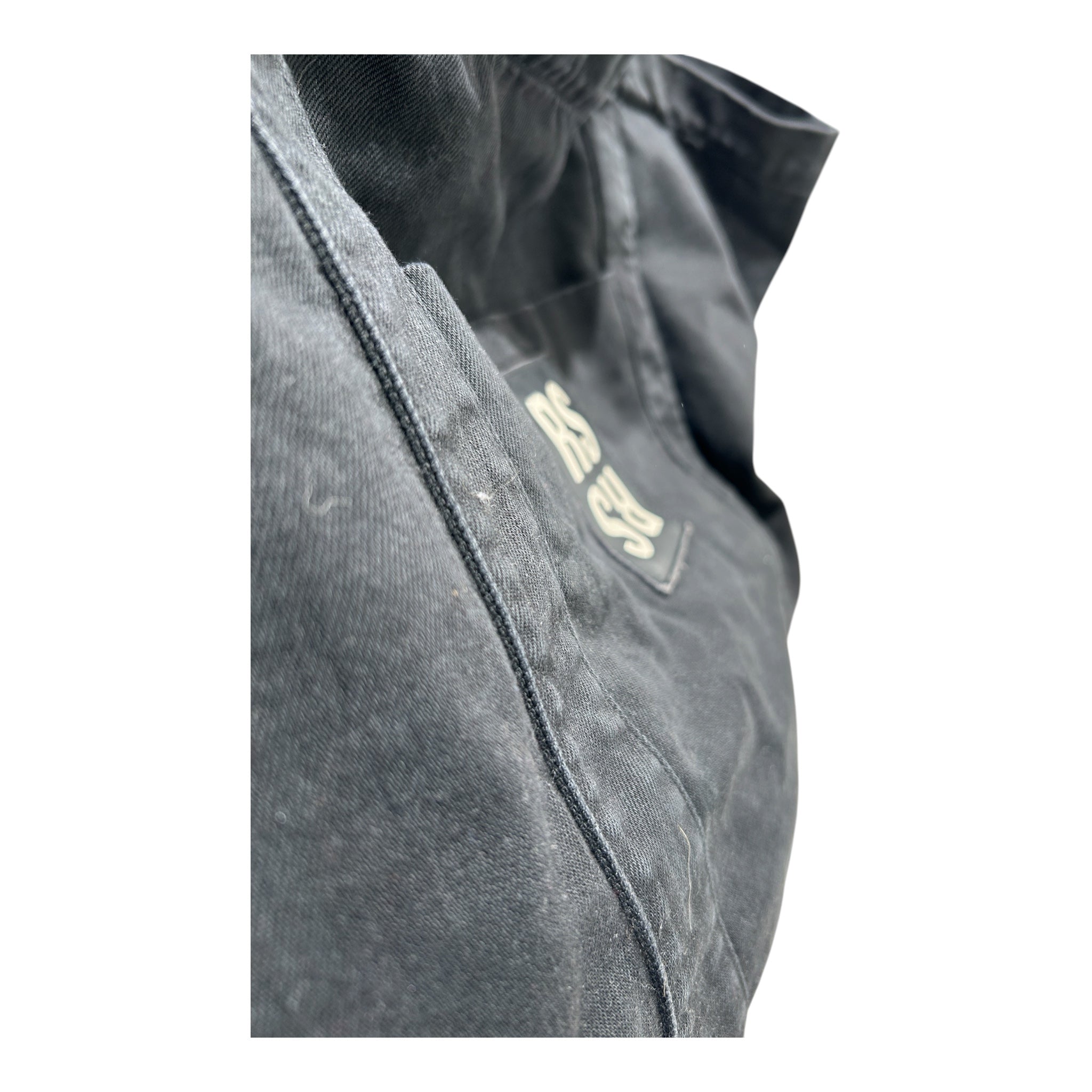 RAF SIMONS/Tote Bag/Graphic/Cotton/BLK/WHT RS RS LOGO FRNT POCKET view 6
