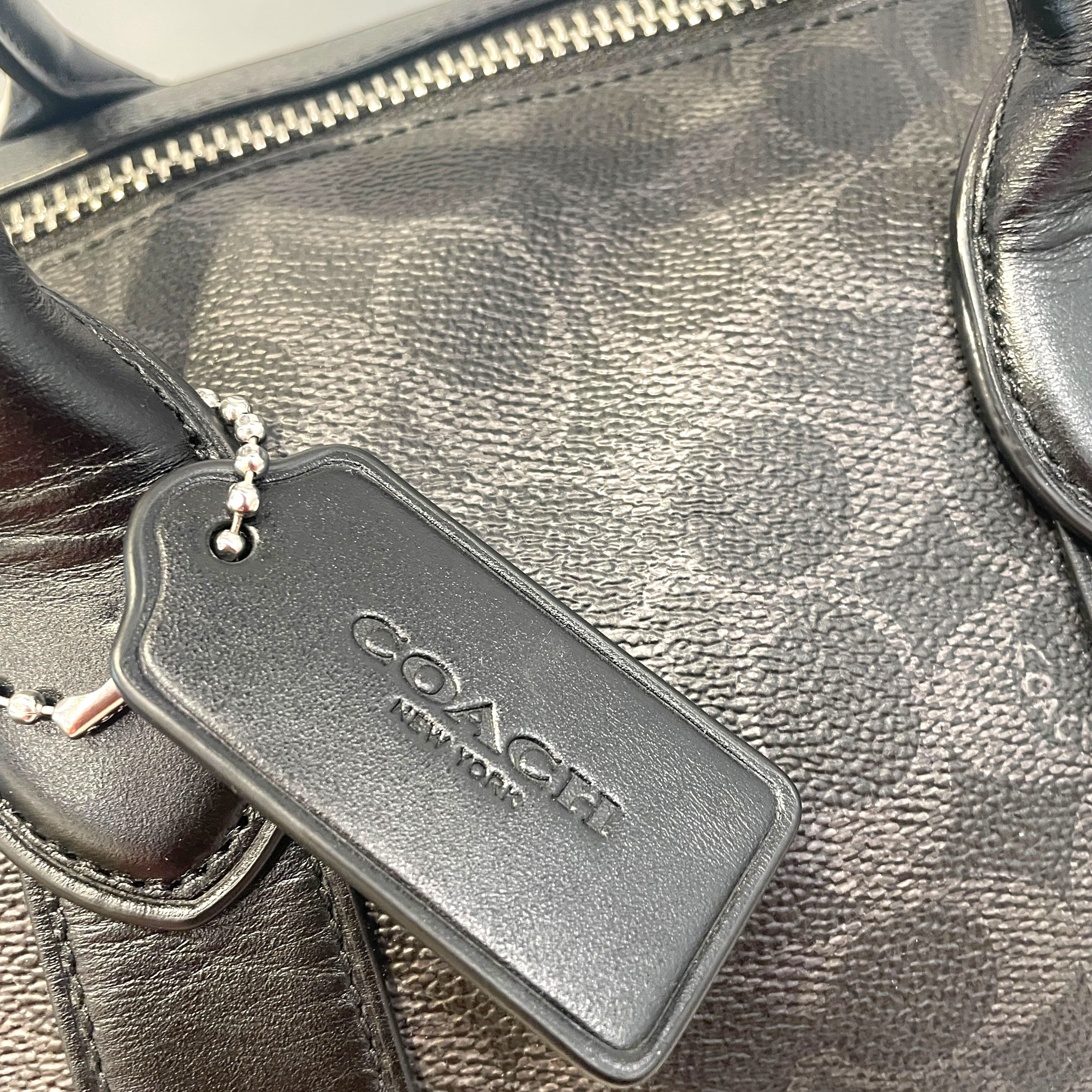 COACH/Tote Bag/Monogram/Leather/GRY/Compas 35 view 6