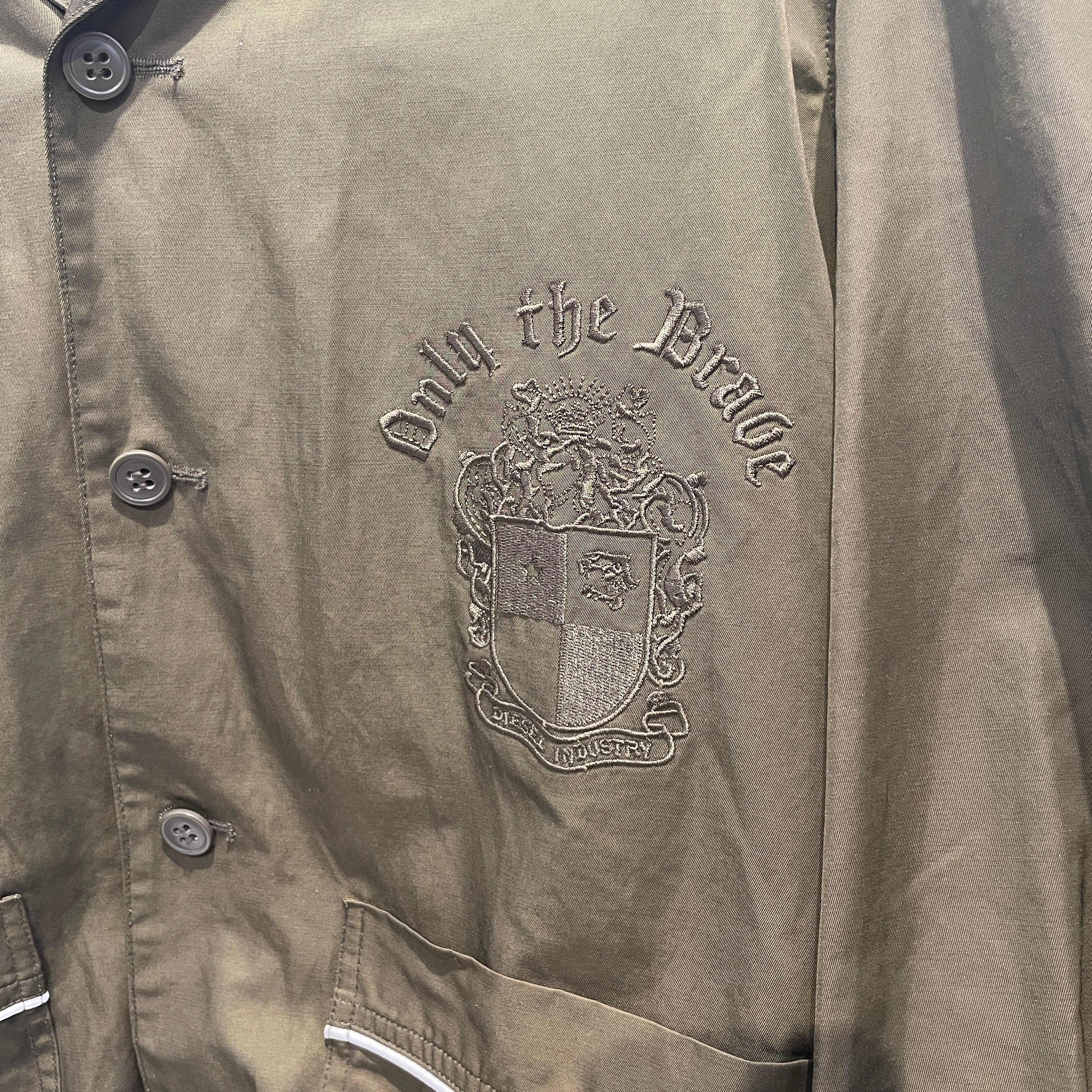 DIESEL/Jacket/M/Cotton/KHK/DIESEL ONLY THE BAVE LOGO JKT view 5