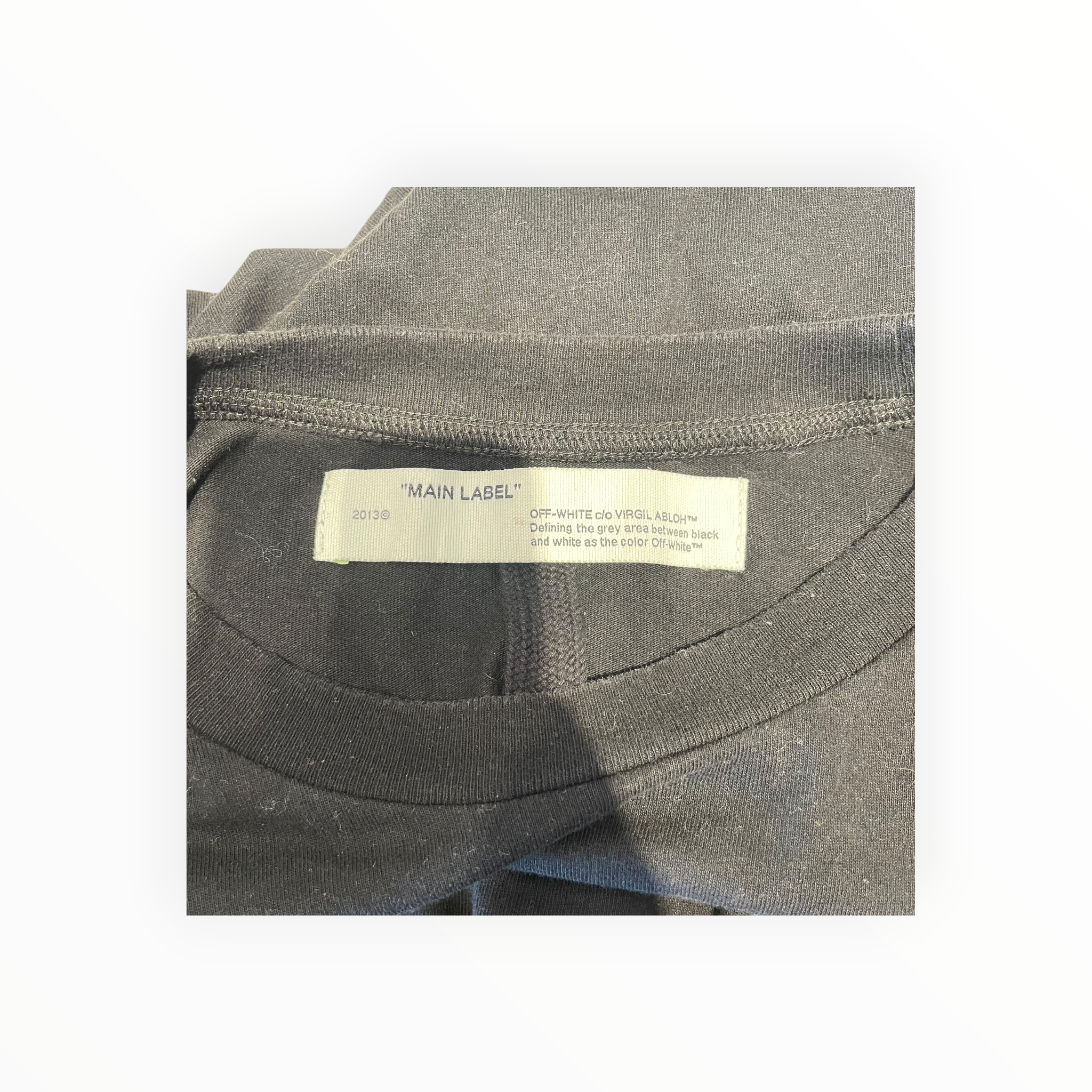 OFF-WHITE/T-Shirt/M/Cotton/BLK/Graphic/half arrow 2020 collection view 3