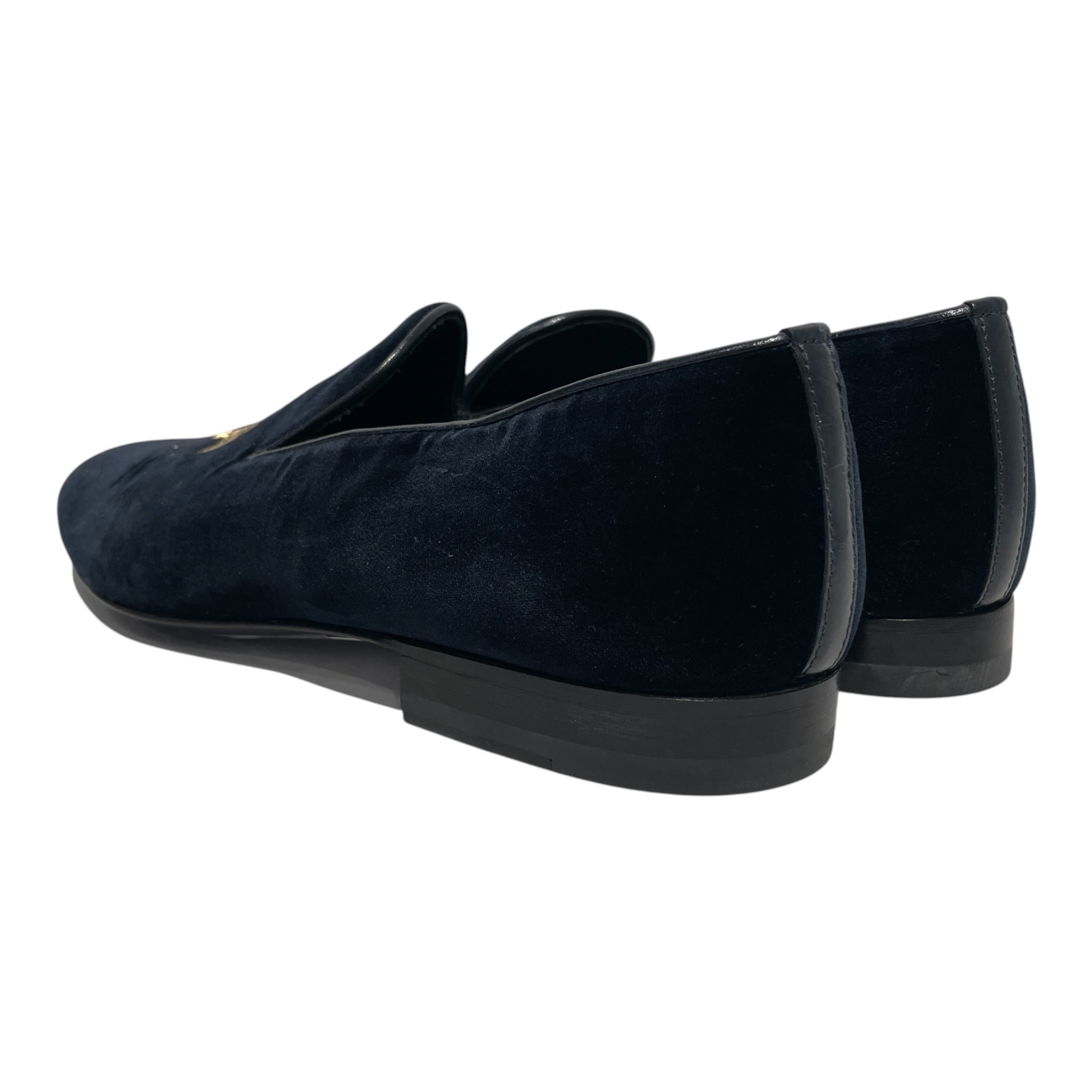 VERSACE/Low-Sneakers/EU 41/Graphic/NVY/medusa slip on view 2