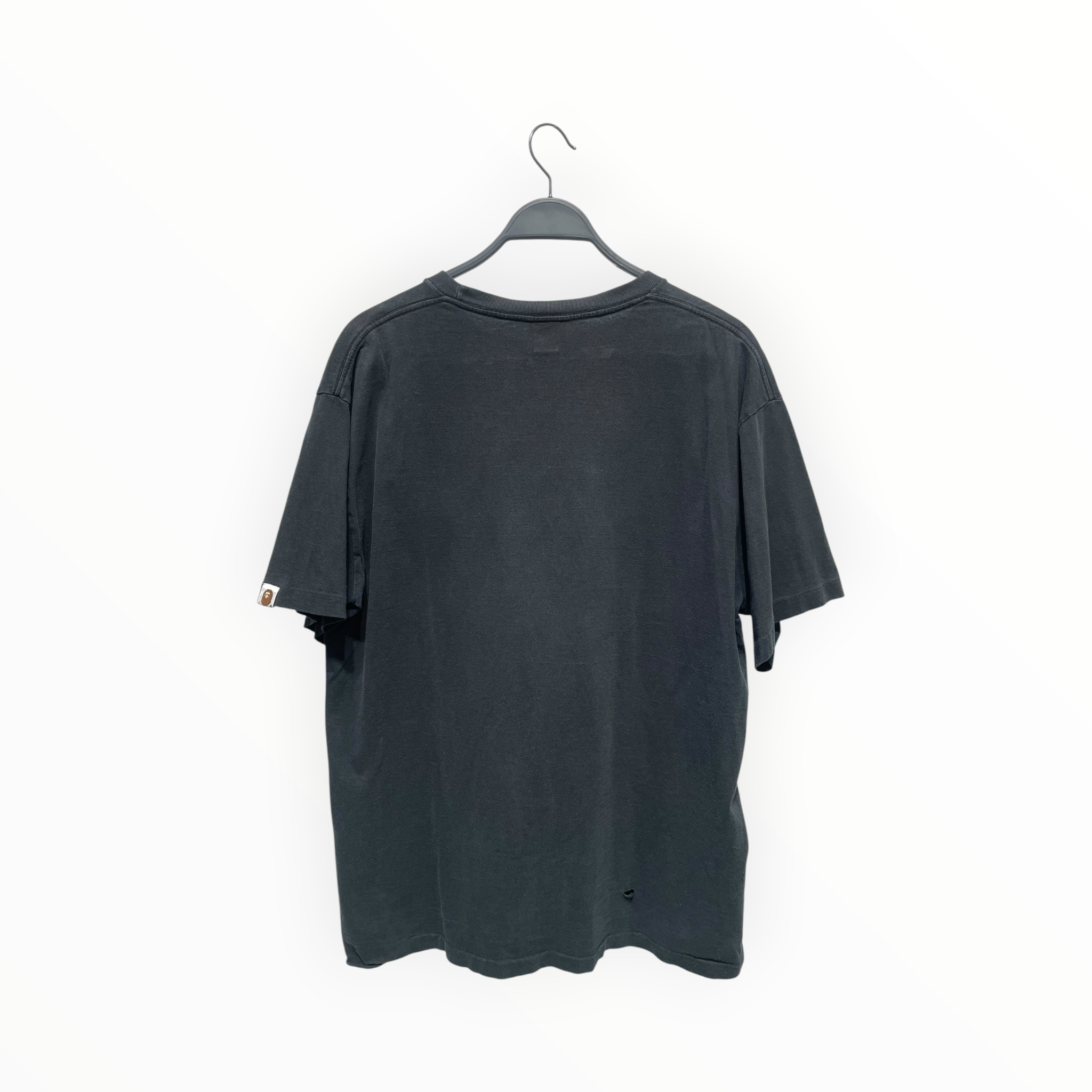 A BATHING APE/T-Shirt/XXL/Cotton/BLK/Graphic/BABY MILO GREEN CAMO view 2