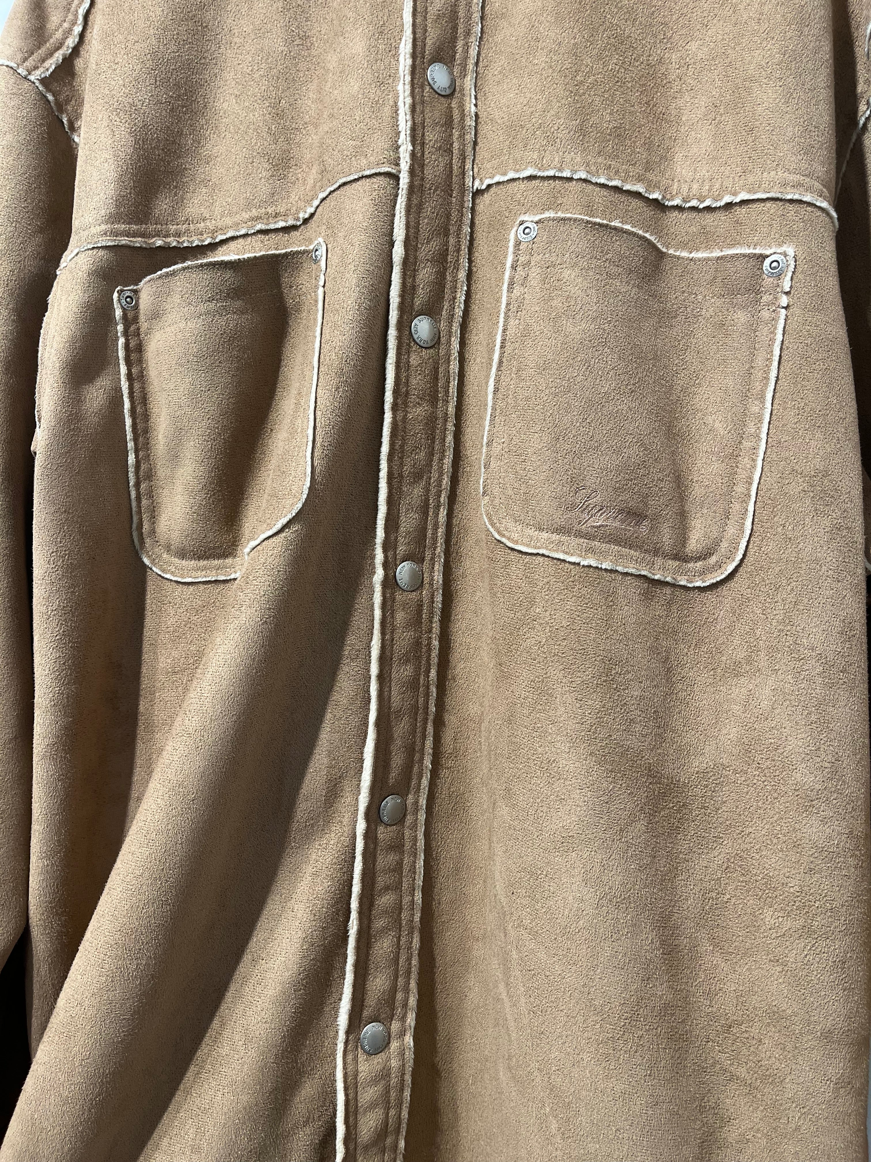 Supreme/Jacket/XL/Polyester/BRW/FAUX SUEDE SNAP SHIRT FW25 view 5