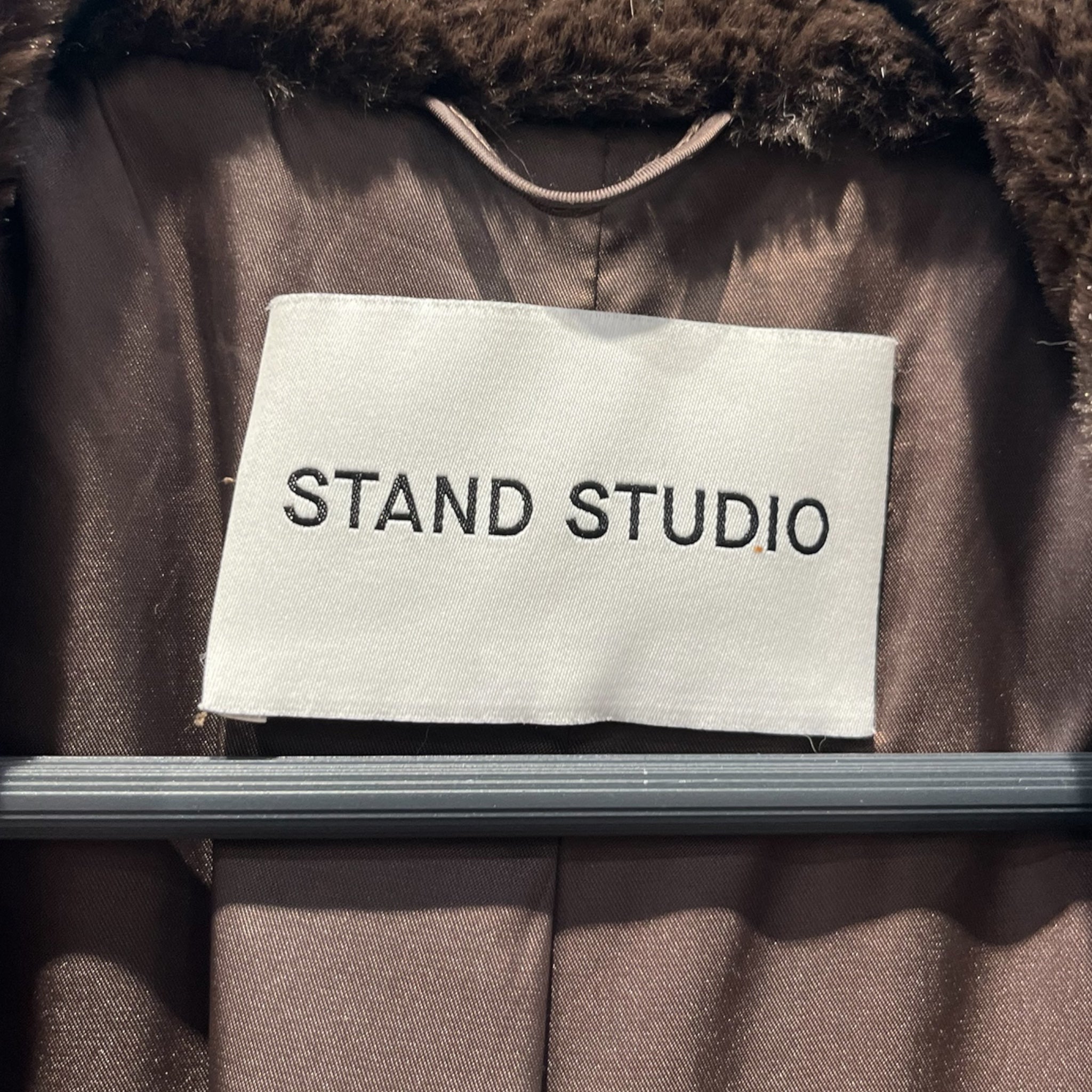 STAND STUDIO/Fleece Jkt/Fake Fur/BRW/COLLARED view 5