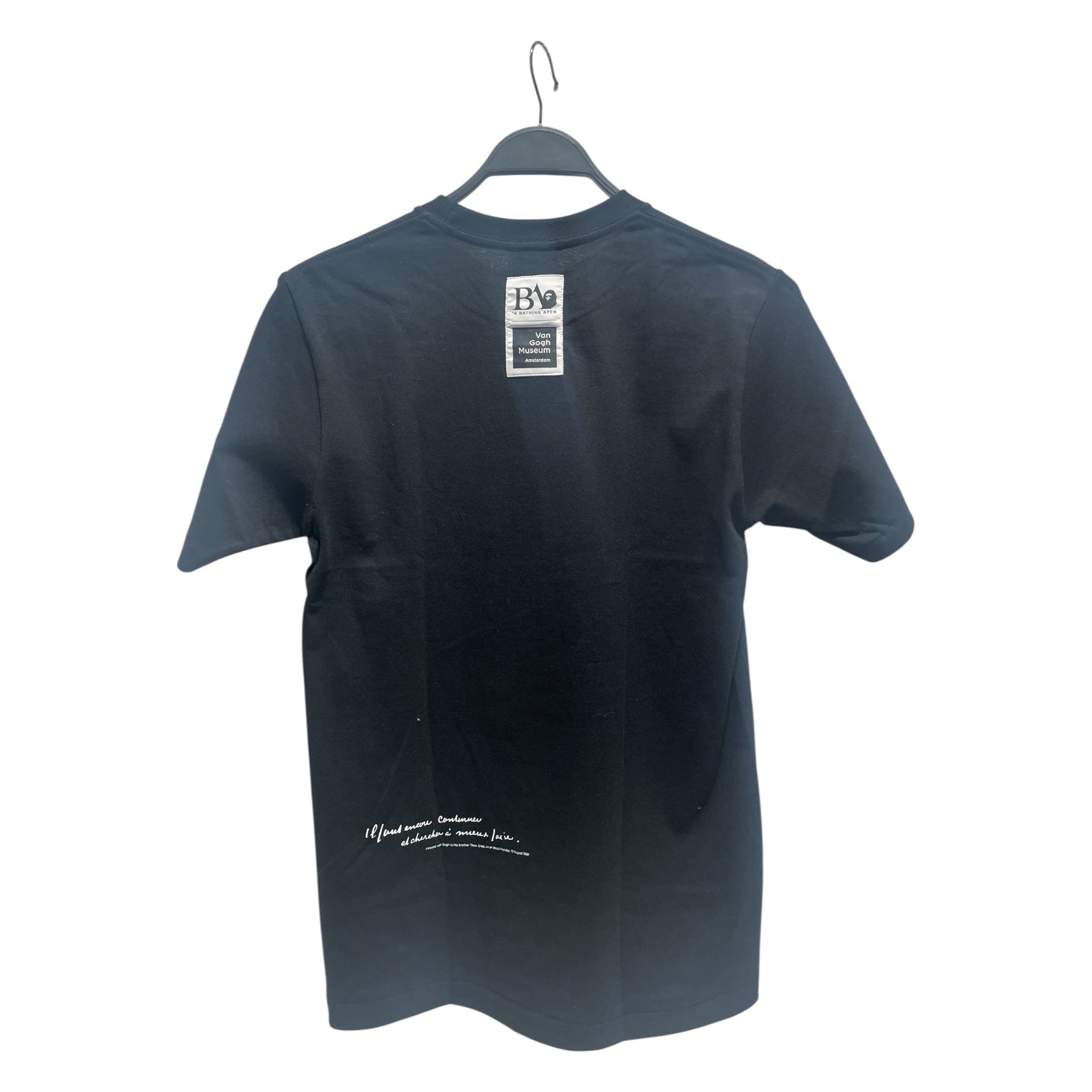 A BATHING APE/T-Shirt/S/Cotton/BLK/Graphic/VAN GOGH MUSEUM view 2