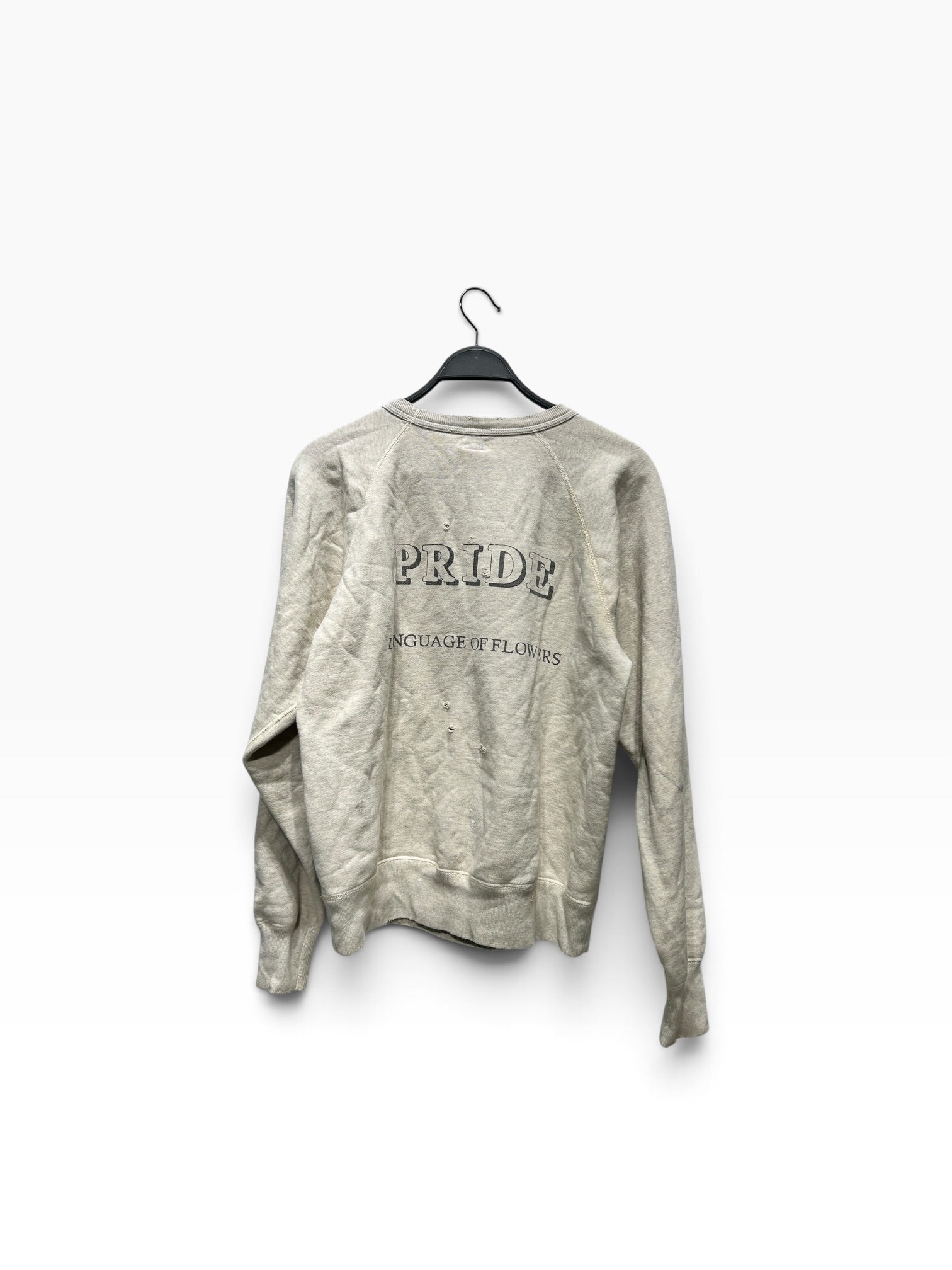 SAINT MICHAEL/Sweatshirt/S/Cotton/GRY/CAMELLIA FLOWERS view 2