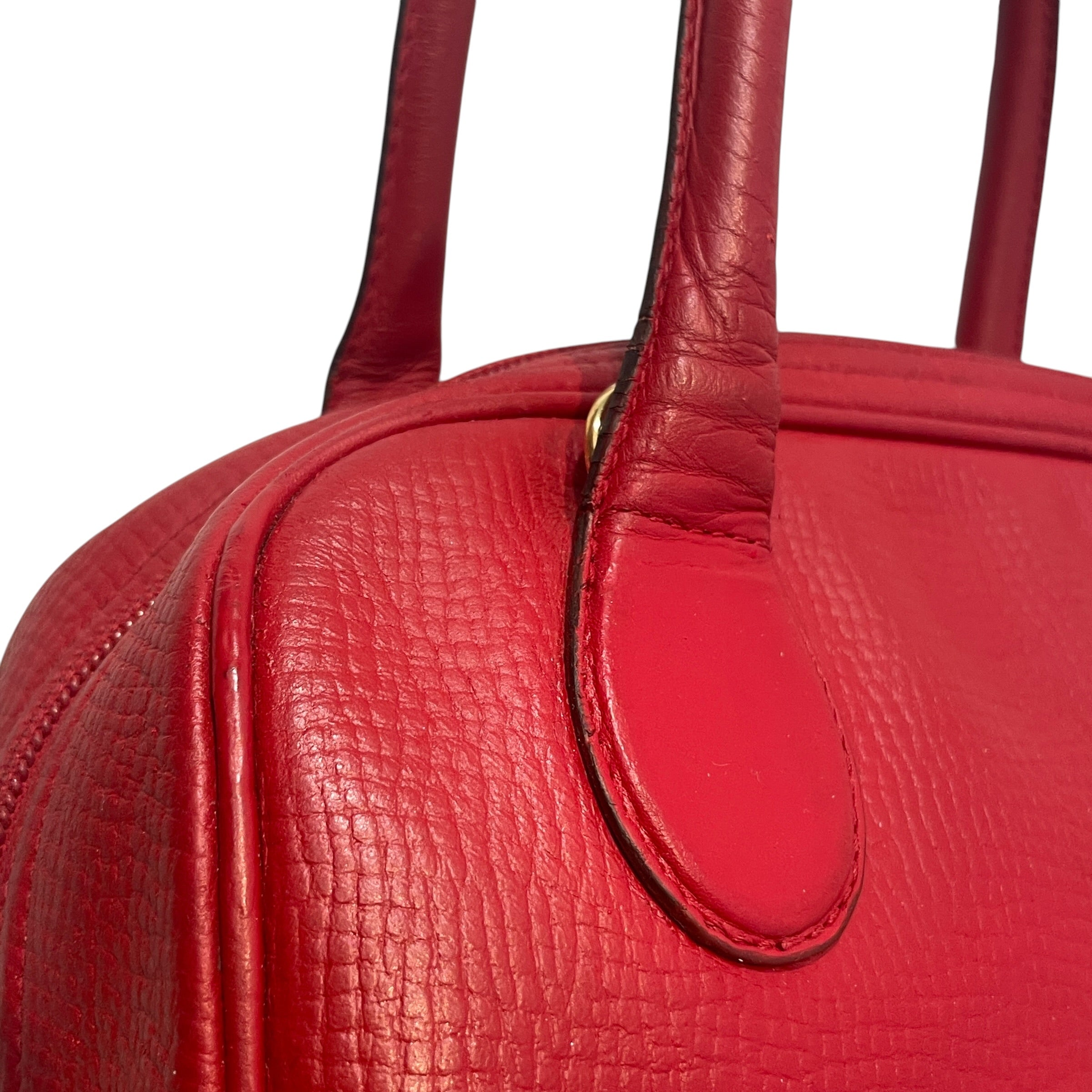 Christian Dior/Hand Bag/Leather/RED/CD Logo Two-Way Handbag view 6