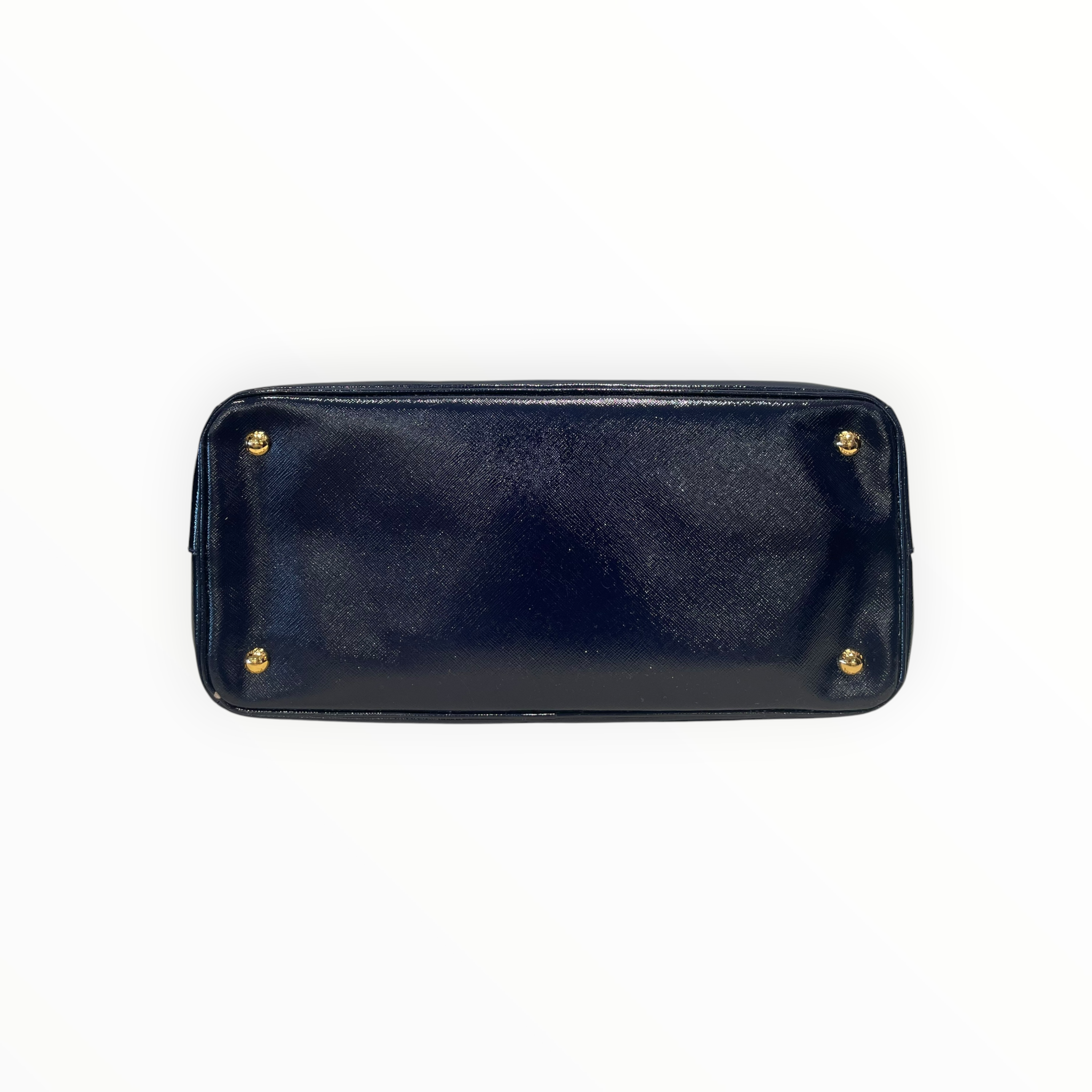 PRADA/Tote Bag/Leather/NVY/SAFFIANO VERNICE TOTE view 3
