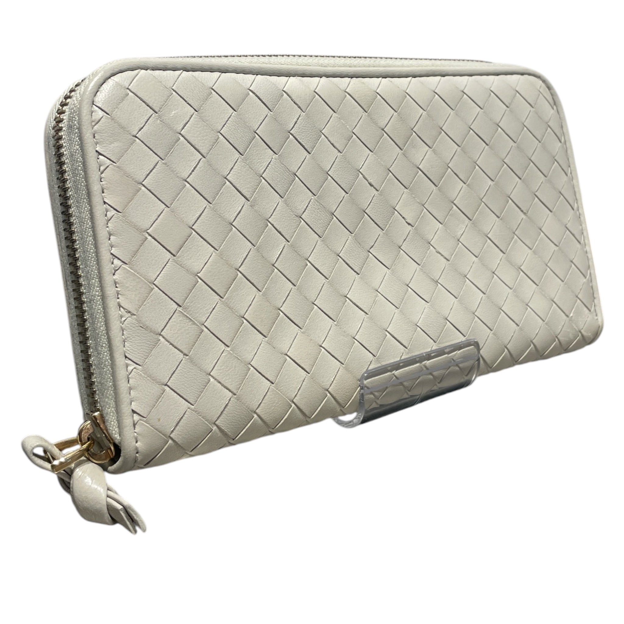 BOTTEGA VENETA/Long Wallet/Leather/WHT/L's/Intrecciato long wallet view 1