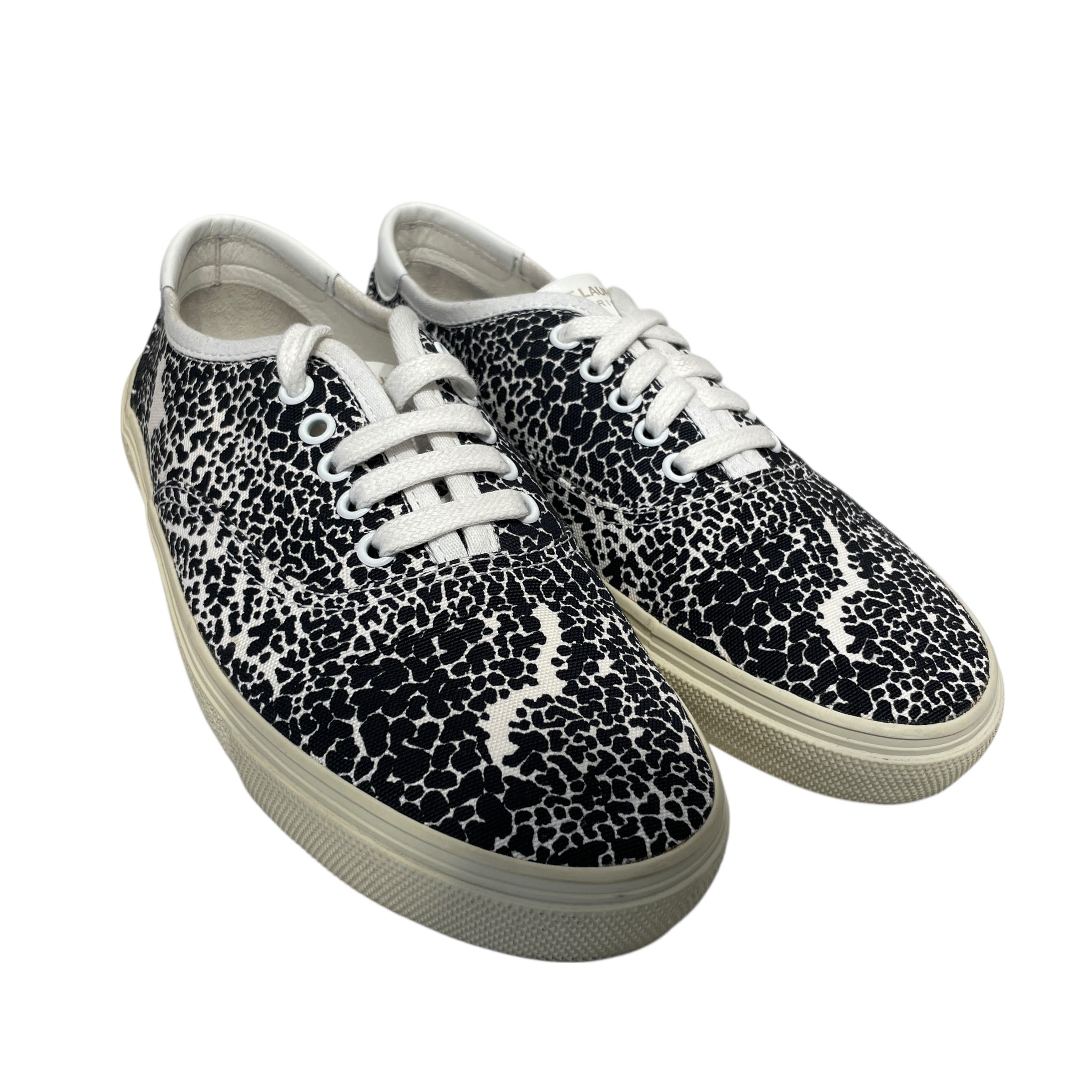 SAINT LAURENT/Low-Sneakers/EU 41/All Over Print/Cotton/WHT/ view 1