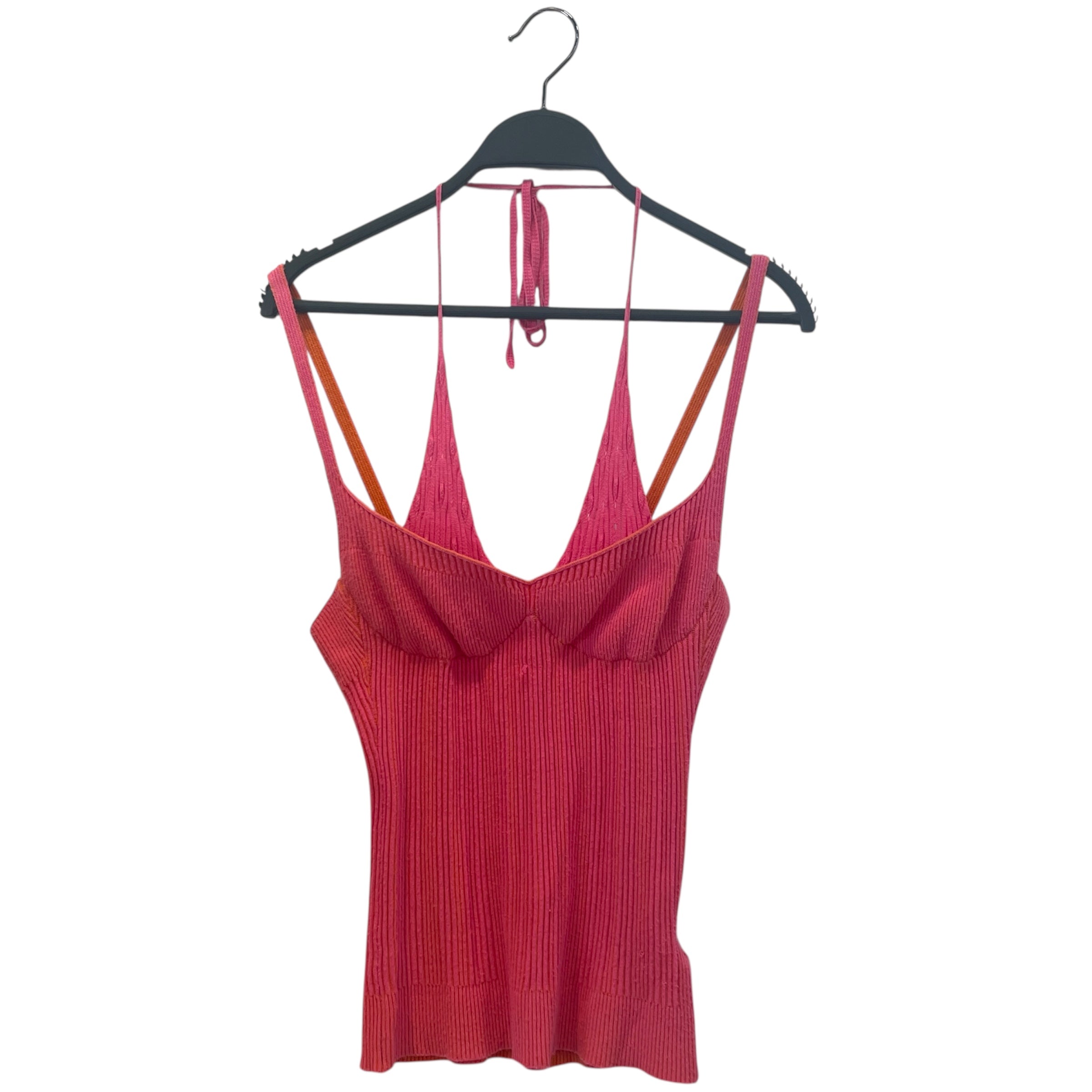 JACQUEMUS/Camisole/M/Cotton/PNK/double layer tank view 1