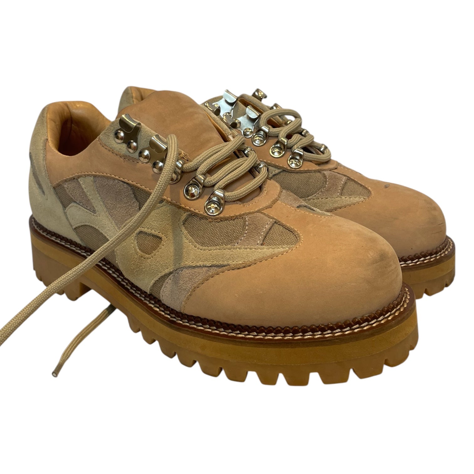 KIDSUPER STUDIOS/Shoes/US 8/Suede/BEG/TAN BOOTS/SWIRLS view 1