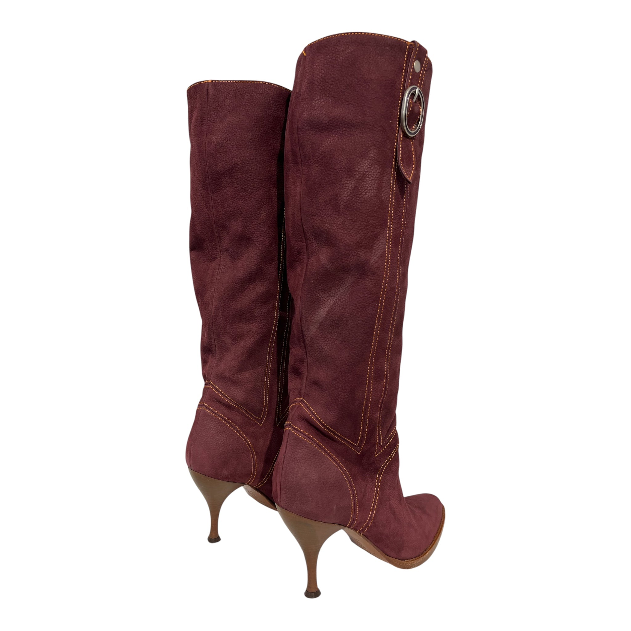 DOLCE&GABBANA/Boots/EU 41/Leather/BRD/yellow stiching view 2
