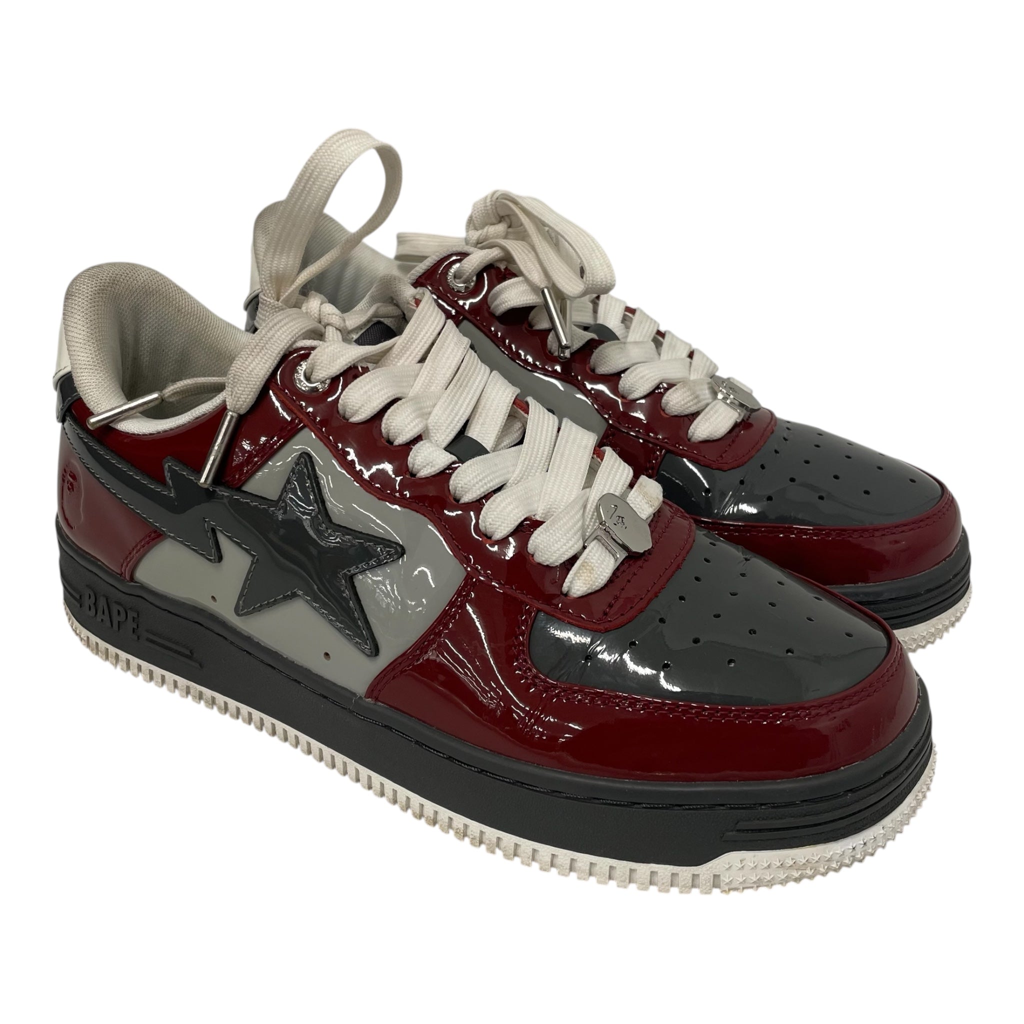 BAPE STA!/Low-Sneakers/US 8.5/GRY/ view 1