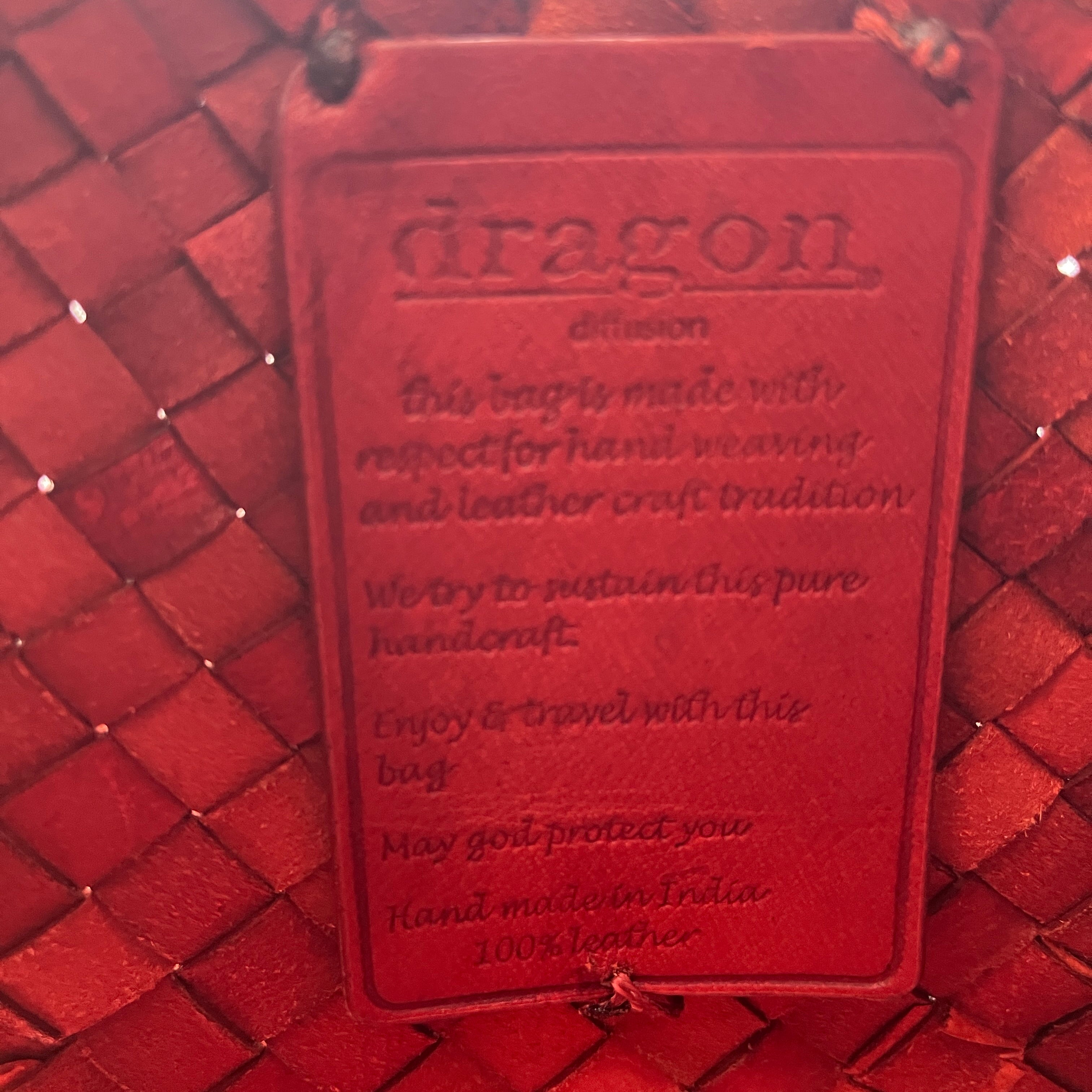 DRAGON DIFFUSION/Hand Bag/RED/WOVEN view 5