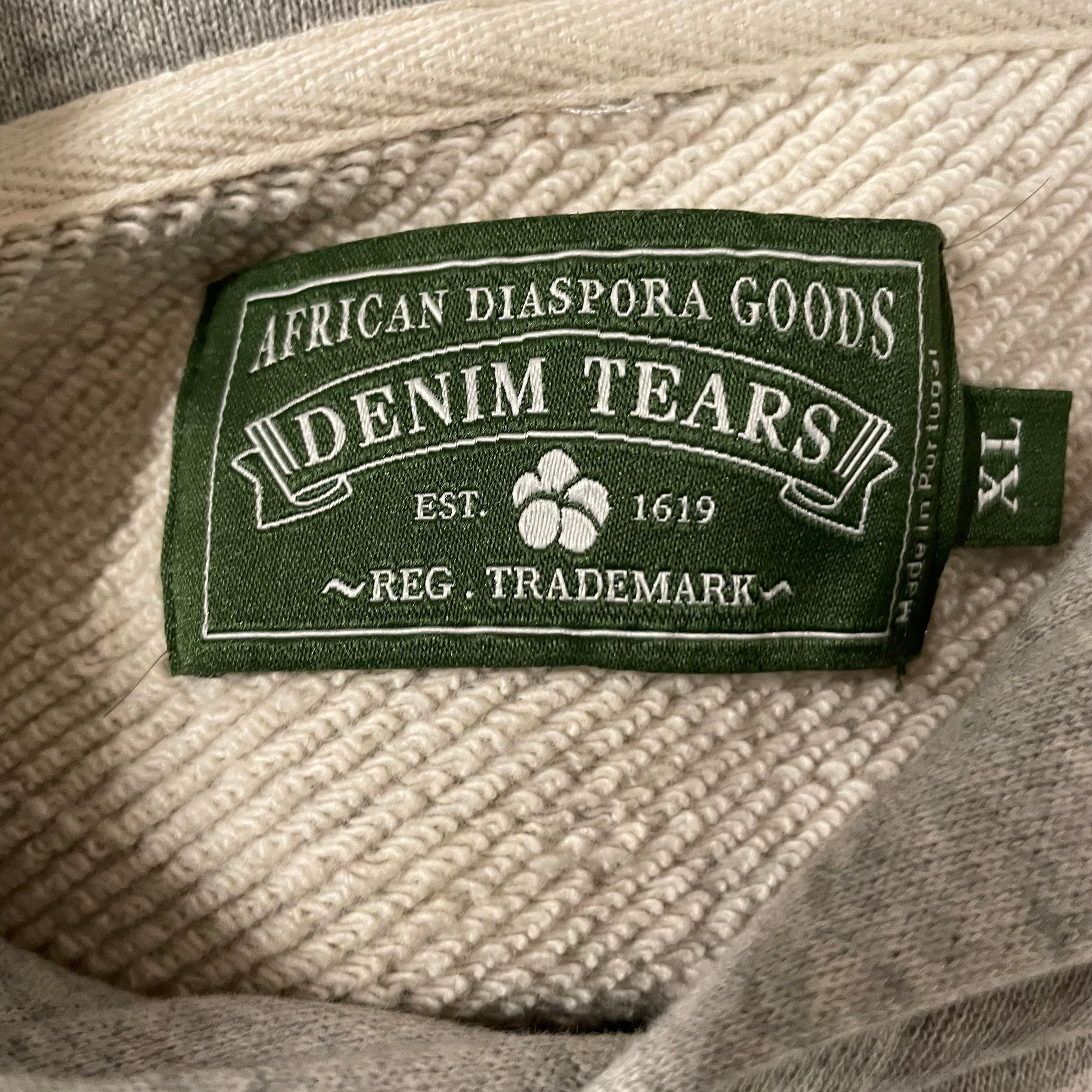 DENIM TEARS/Hoodie/XL/Cotton/GRY/LARGE COTTON WREATH view 3