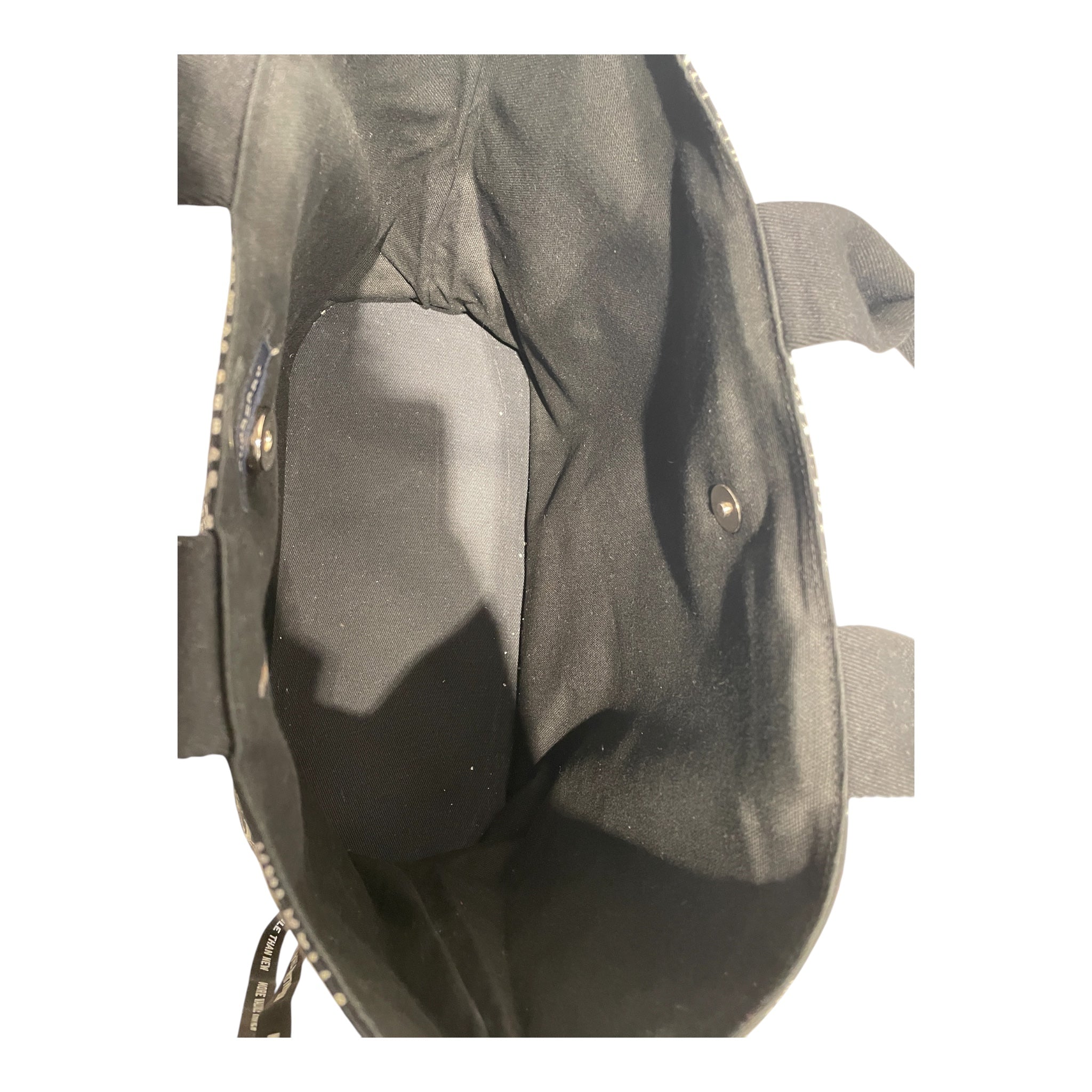 BURBERRY/Tote Bag/Monogram/BLK/Repeating logo canvas view 5