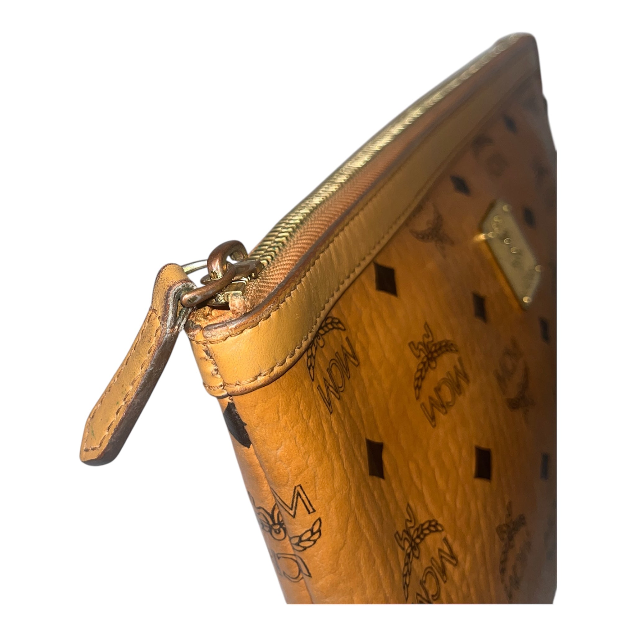 MCM/Clutch Bag/Monogram/Leather/BRW/BROWN TRIM MONOGRAM CLUTCH view 4