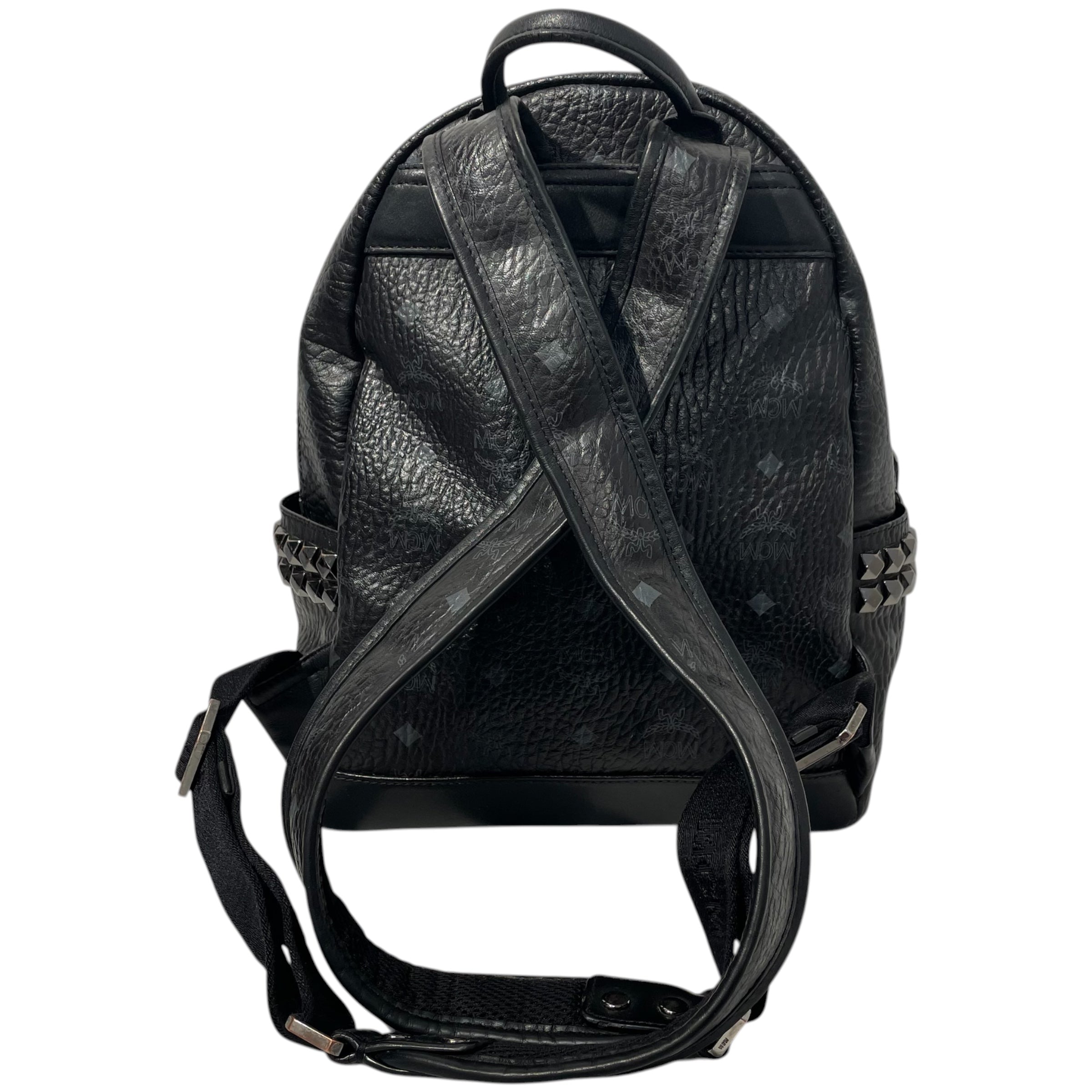 MCM/Backpack/Monogram/Leather/BLK/0439H view 2