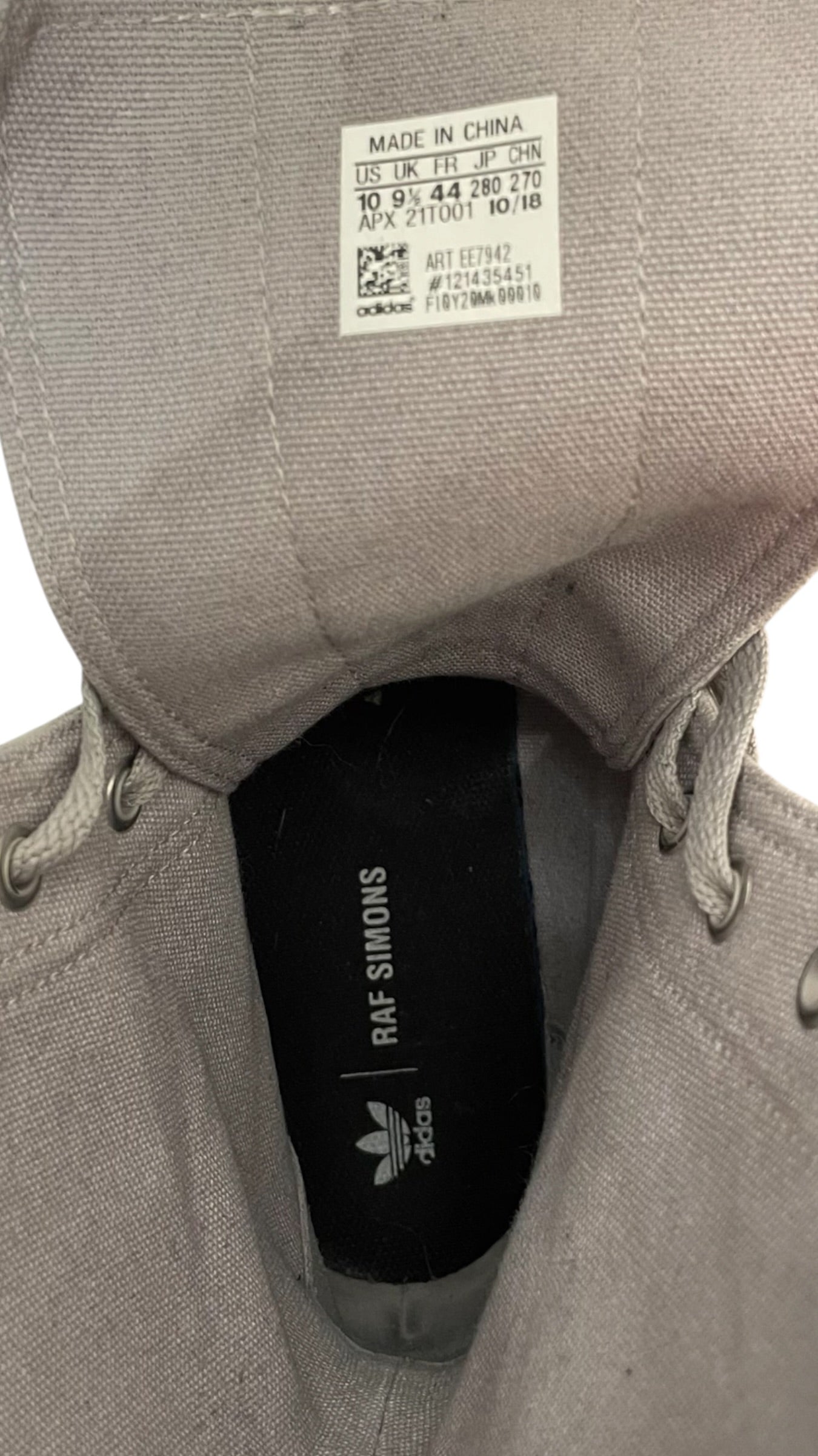 ADIDAXRAF SIMMONS/Lace Up Boots/US 10/Cotton/GRY/ view 3