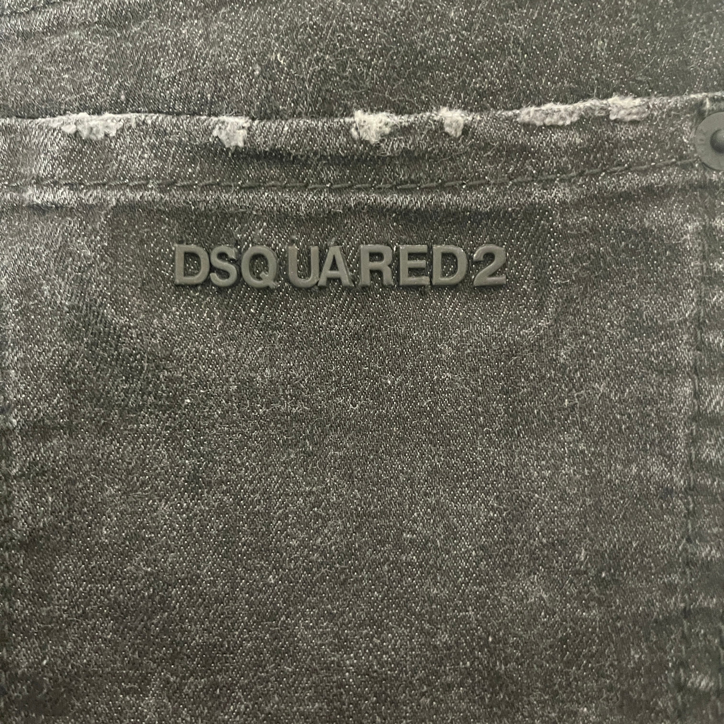 DSQUARED2/Skinny Pants/38/Denim/BLK/Low-rise/CUFFED BOTTOM view 3