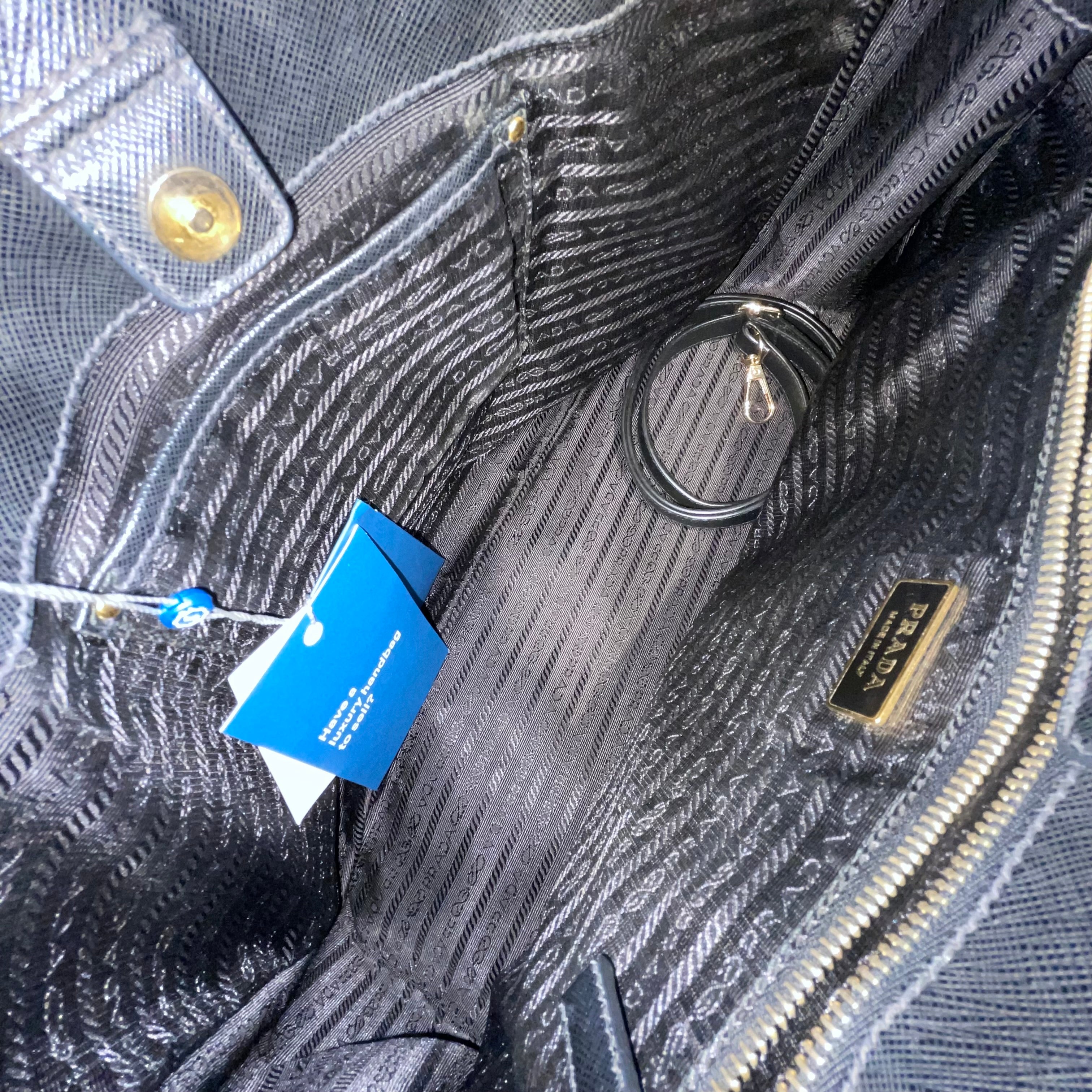 PRADA/Hand Bag/BLK/galleria/saffiano leather view 5