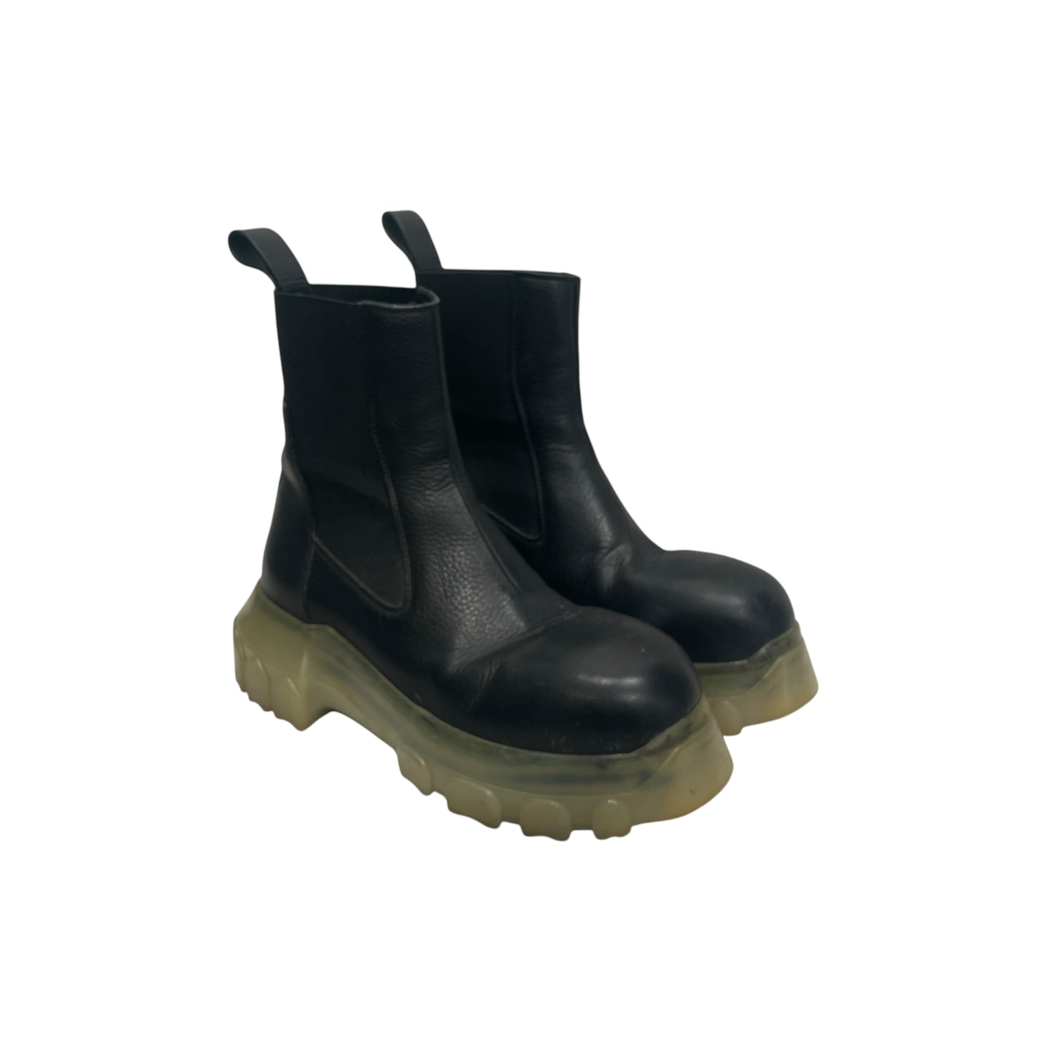 Rick Owens/Chelsea Boots/EU 37/Leather/BLK/BOZO TRACTOR view 1