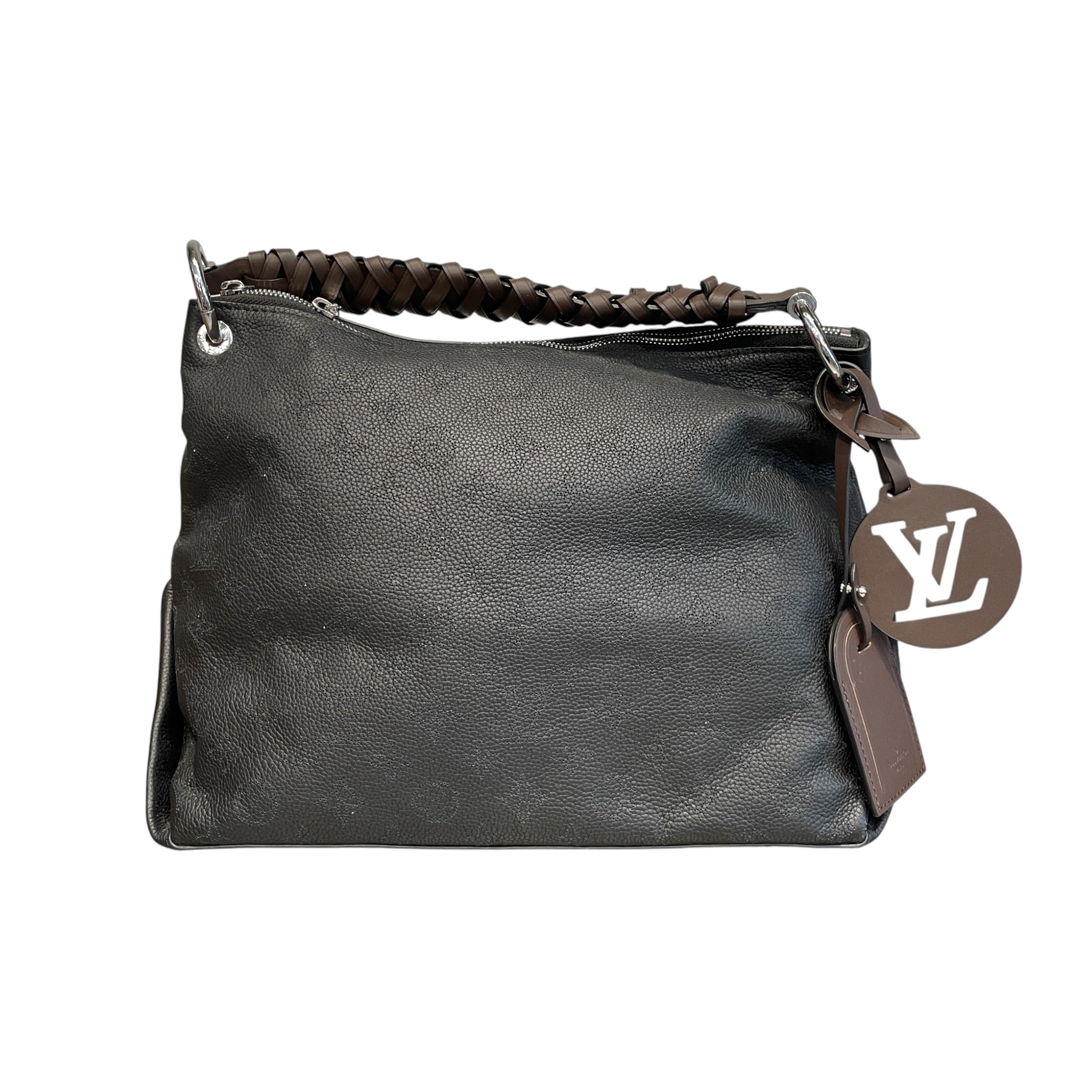LOUIS VUITTON/Bag/Leather/BLK/monogram mahina view 1