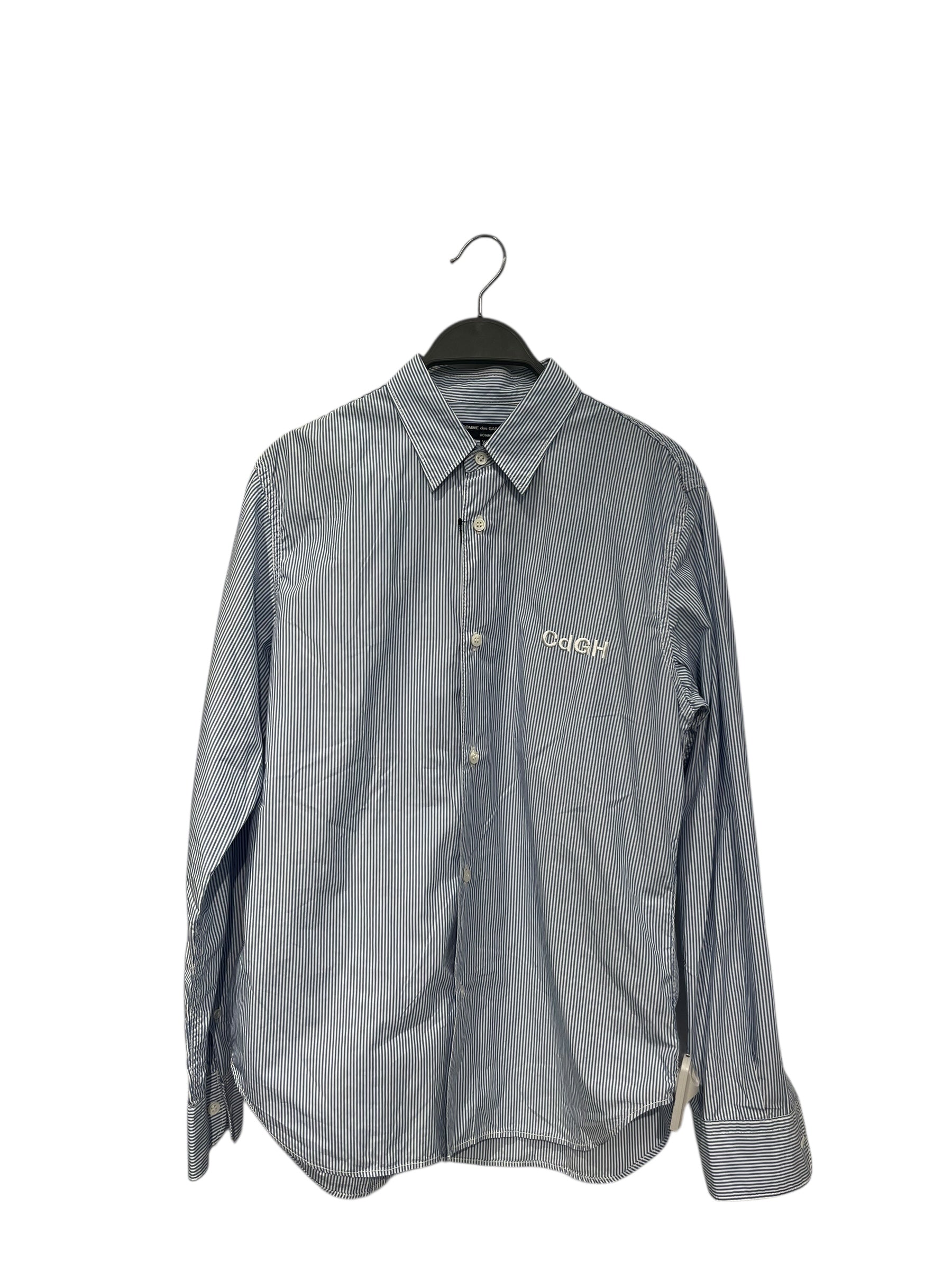 COMME des GARCONS HOMME/Shirt/XS/Blue/Cotton/Stripe/ view 1