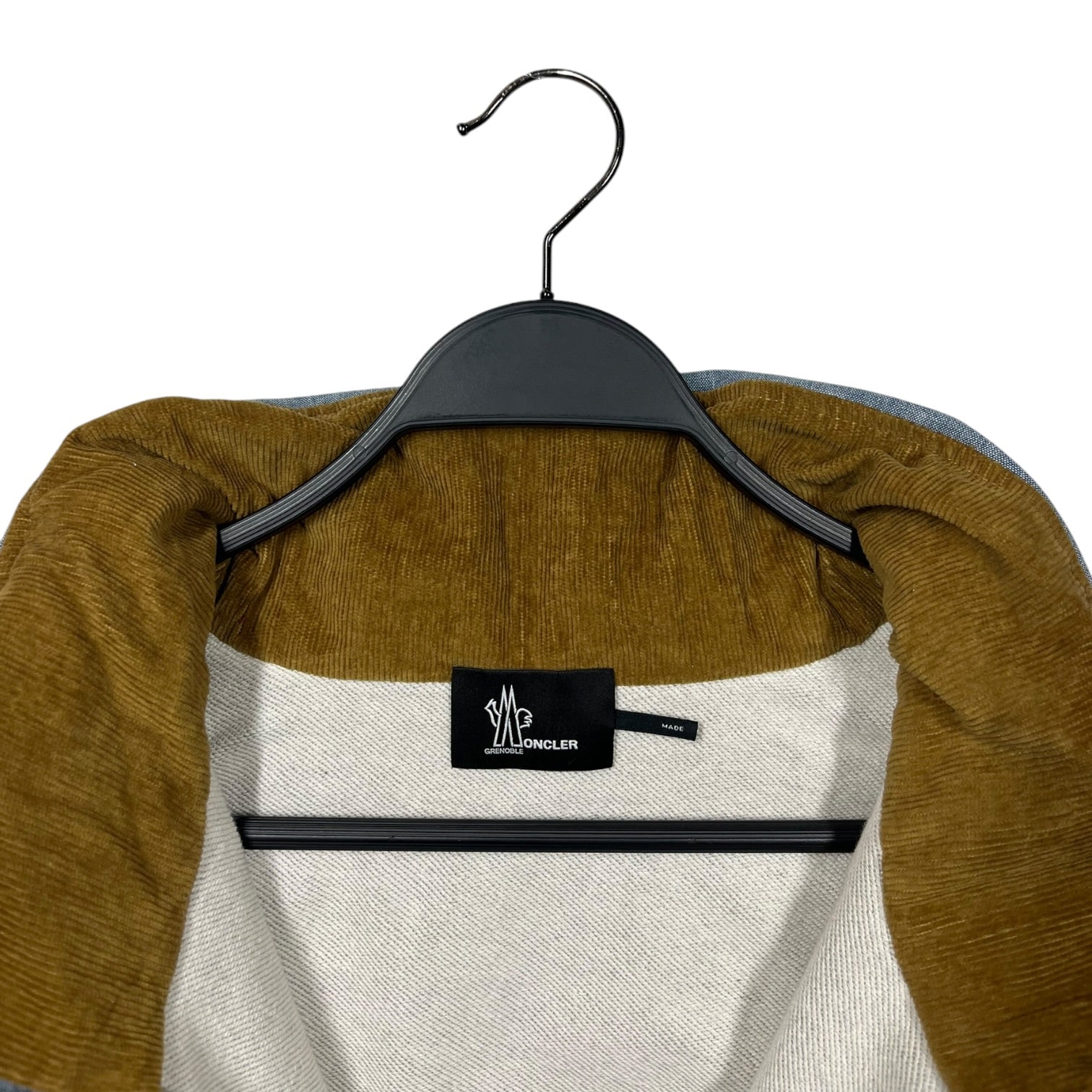 MONCLER GRENOBLE/Jacket/XL/Cotton/GRY/CHAMBRAY HOODED ZIP SWEATER view 3