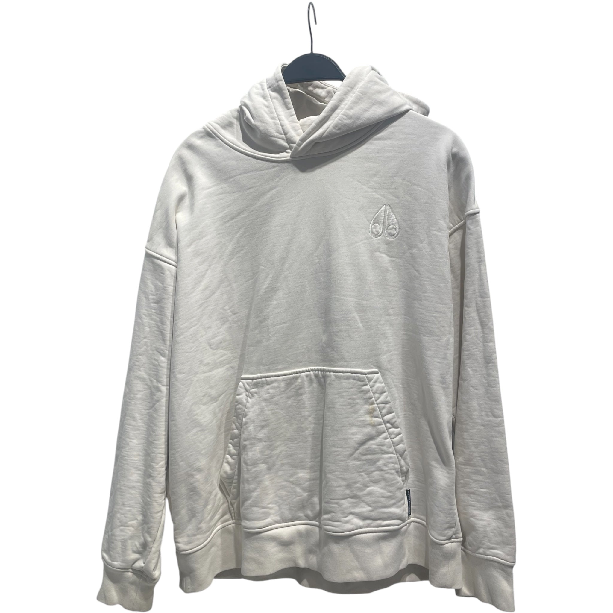 MOOSE KNUCKLES/Hoodie/L/Cotton/WHT/White Hoodi Serge view 1