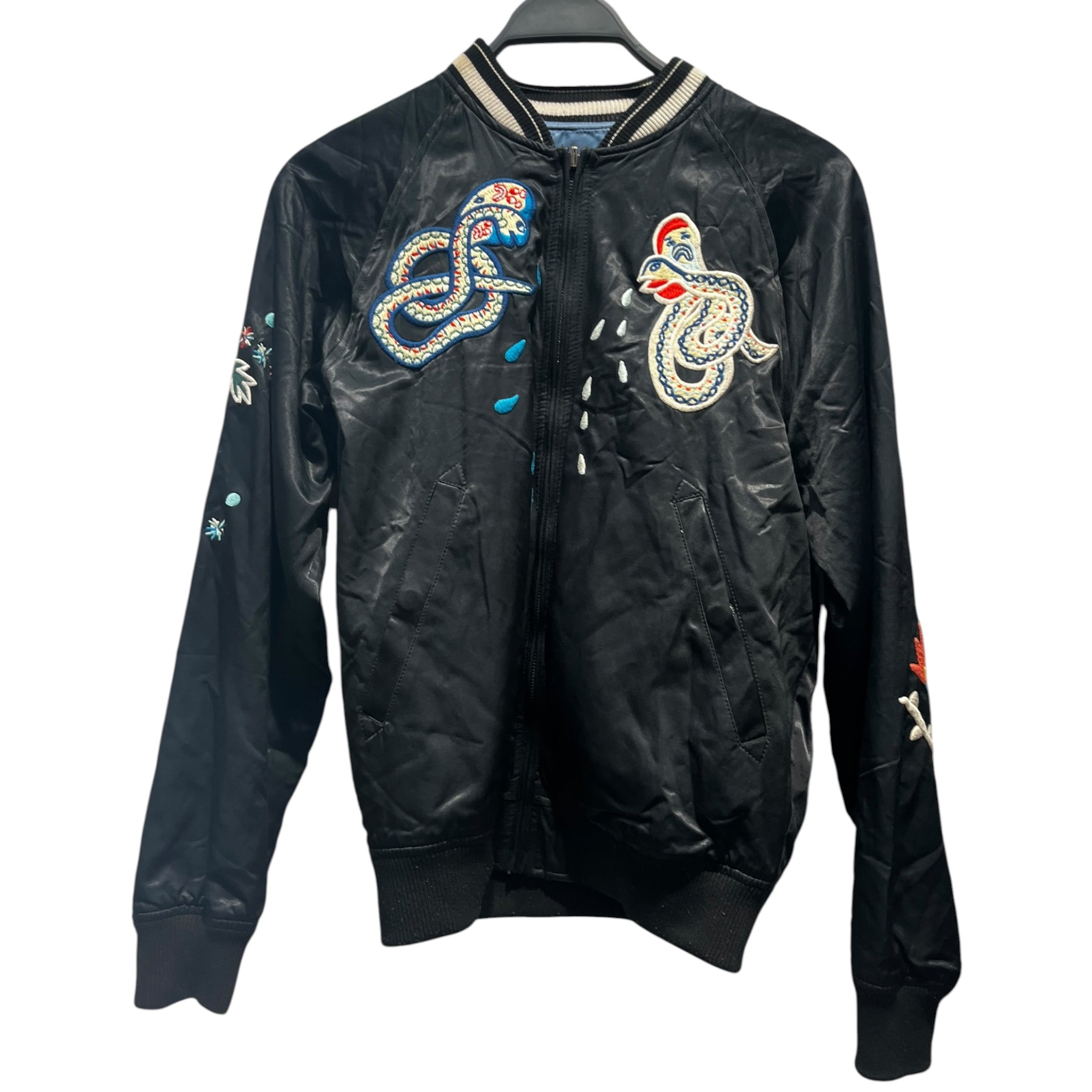 DIESEL/Flight Jkt/S/Cotton/BLK/Embroidered Reversible Sukajan view 1