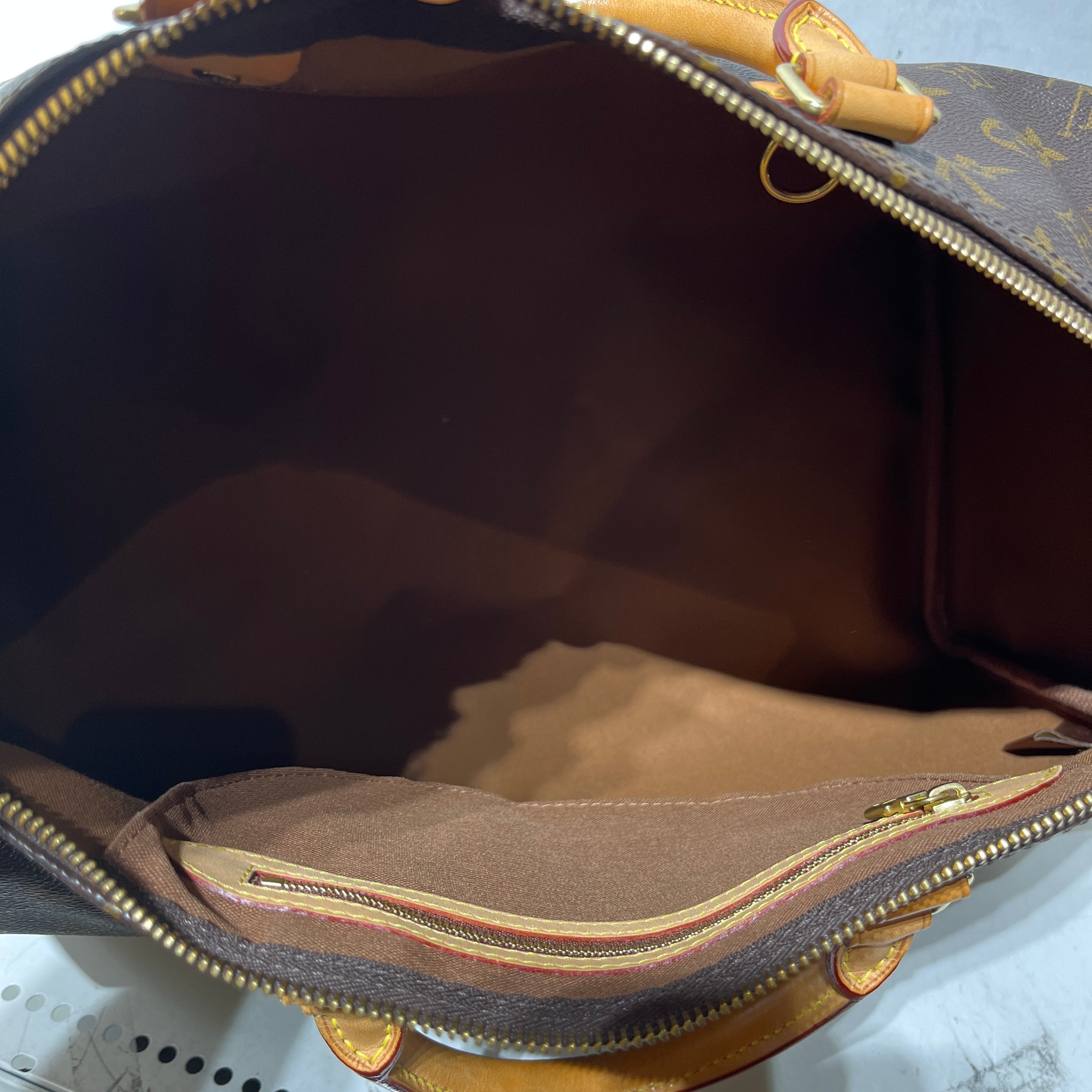 LOUIS VUITTON/Hand Bag/Monogram/Leather/BRW/Speedy Luggage 40 view 3