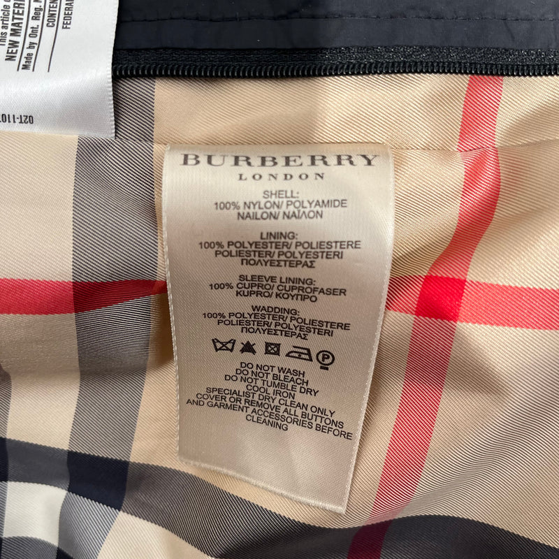 BURBERRY LONDON/Jacket/S/Black/Nylon/