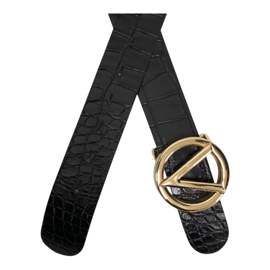 MARIO VALENTINO/Belt/Animal Pattern/Leather/BLK/M's/ view 2