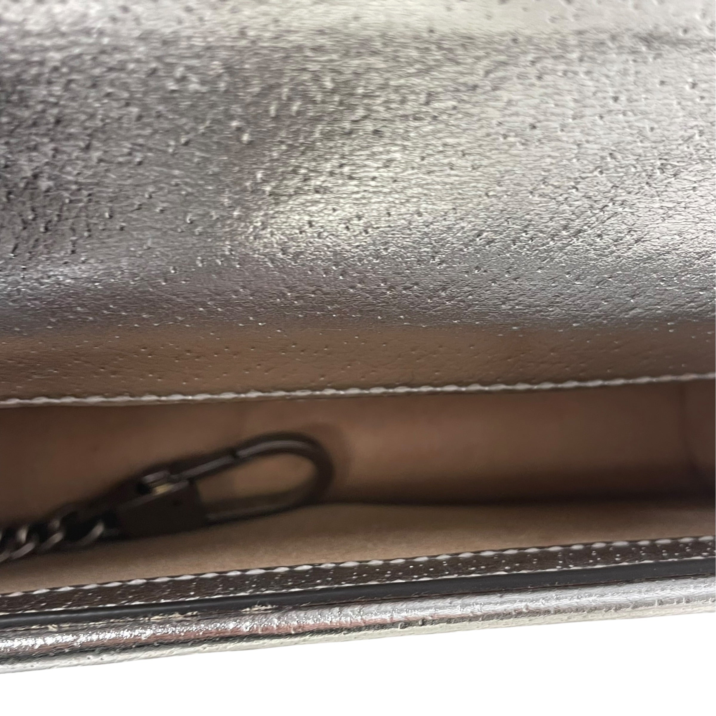 GUCCI/Cross Body Bag/Leather/SLV/dionysus super mini Matalic view 5