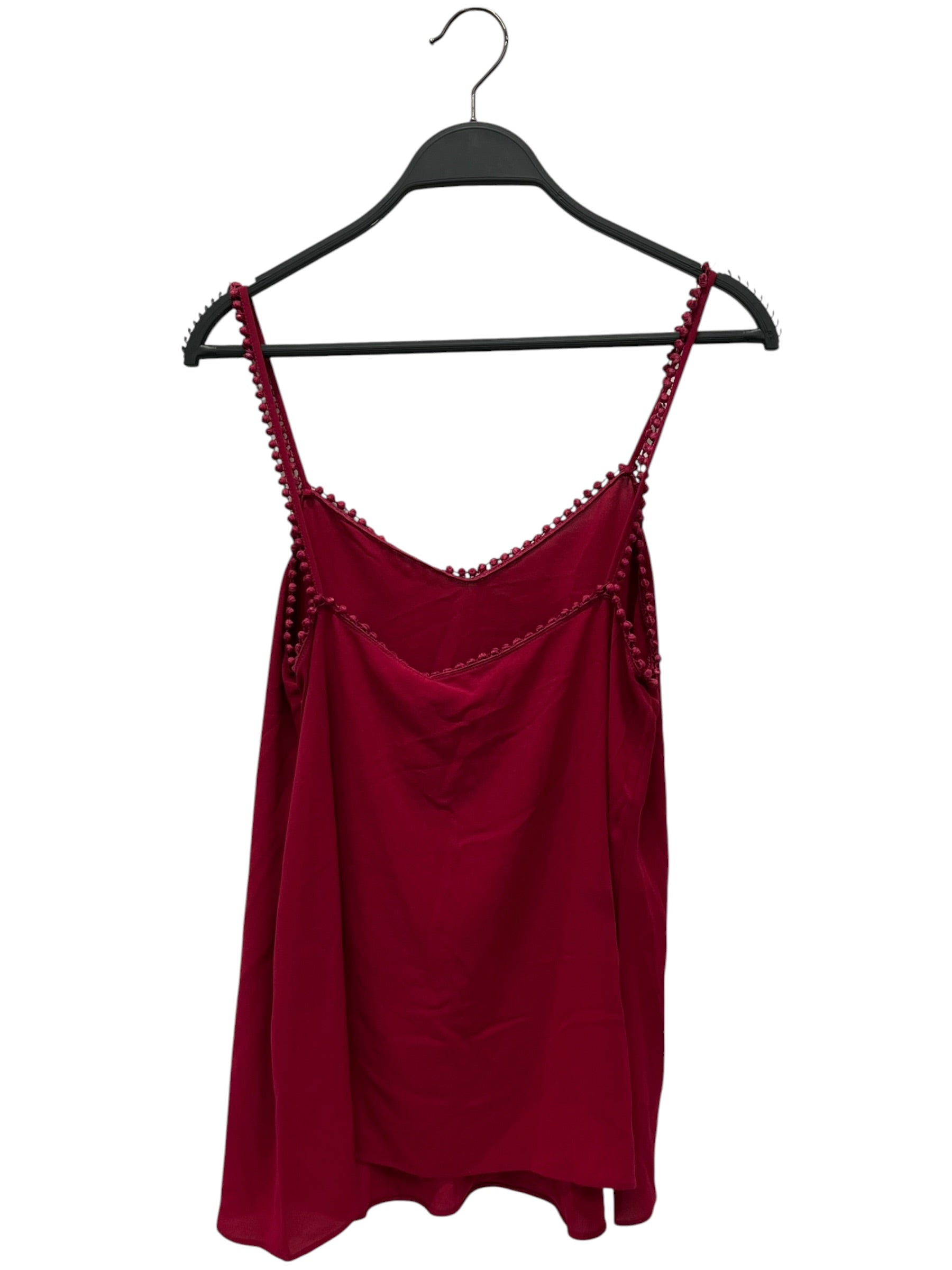 Alexander McQueen/SL Blouse/38/Silk/PNK/THREAD BALL SPAGHETTI STRAP view 2