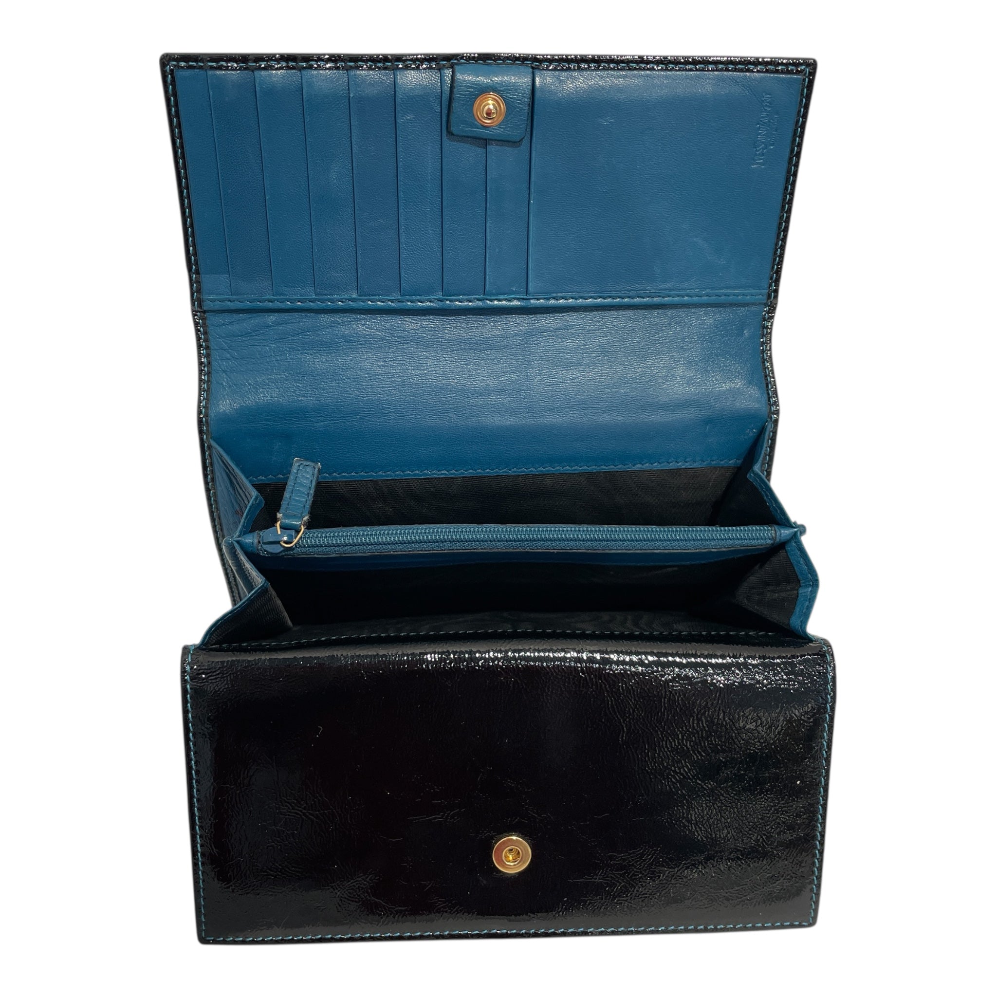 YVES SAINT LAURENT rive gauche/Clutch Bag/Leather/BLK/YSL CLUTCH WALLET view 5